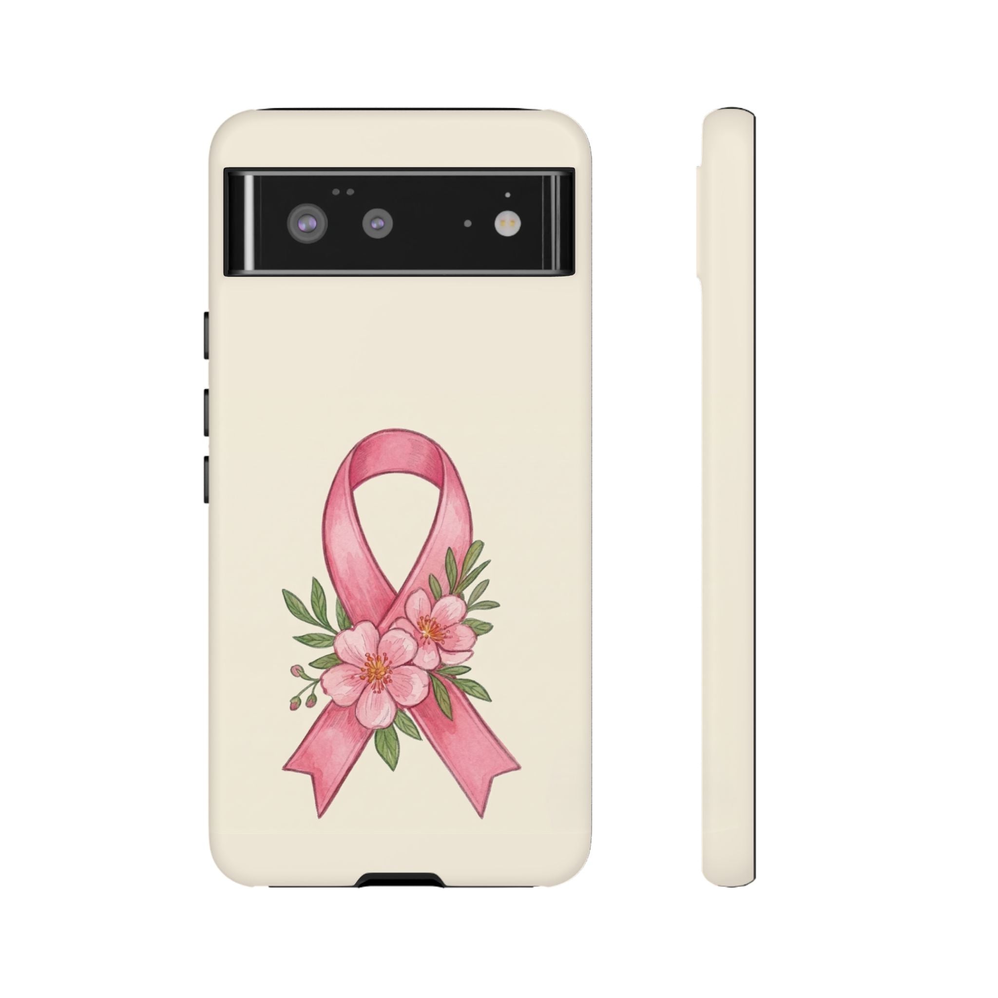 Floral Breast Cancer Awareness Case