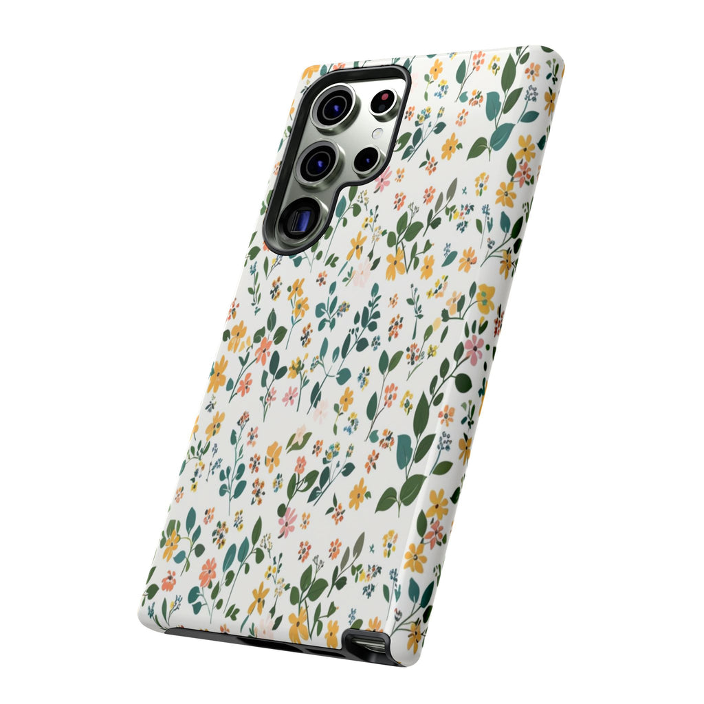 Pastel Leaves and Flowers Case