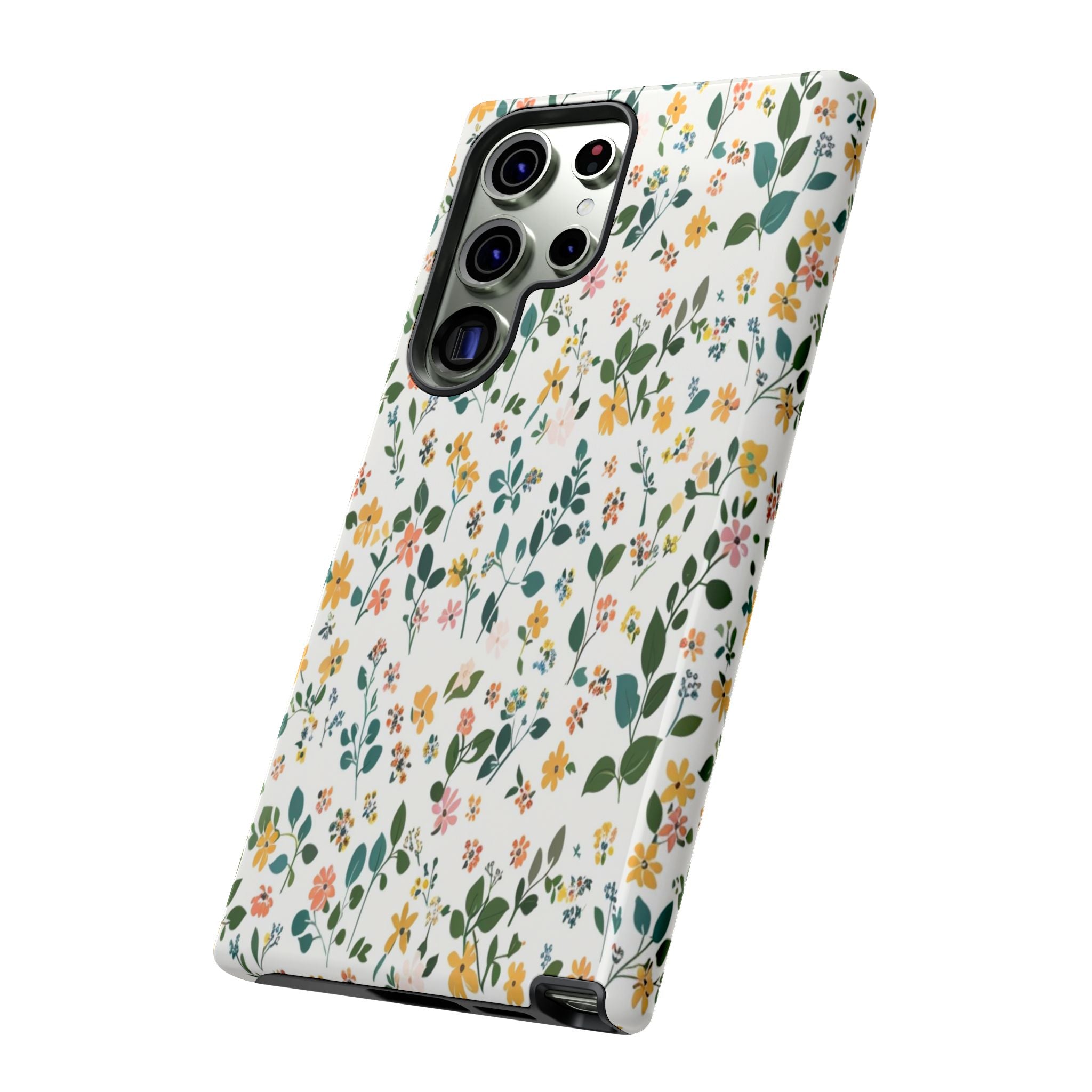 Pastel Leaves and Flowers Case