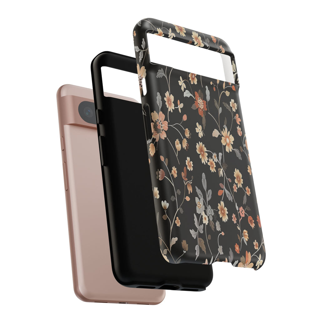 Floral Field on Black Case