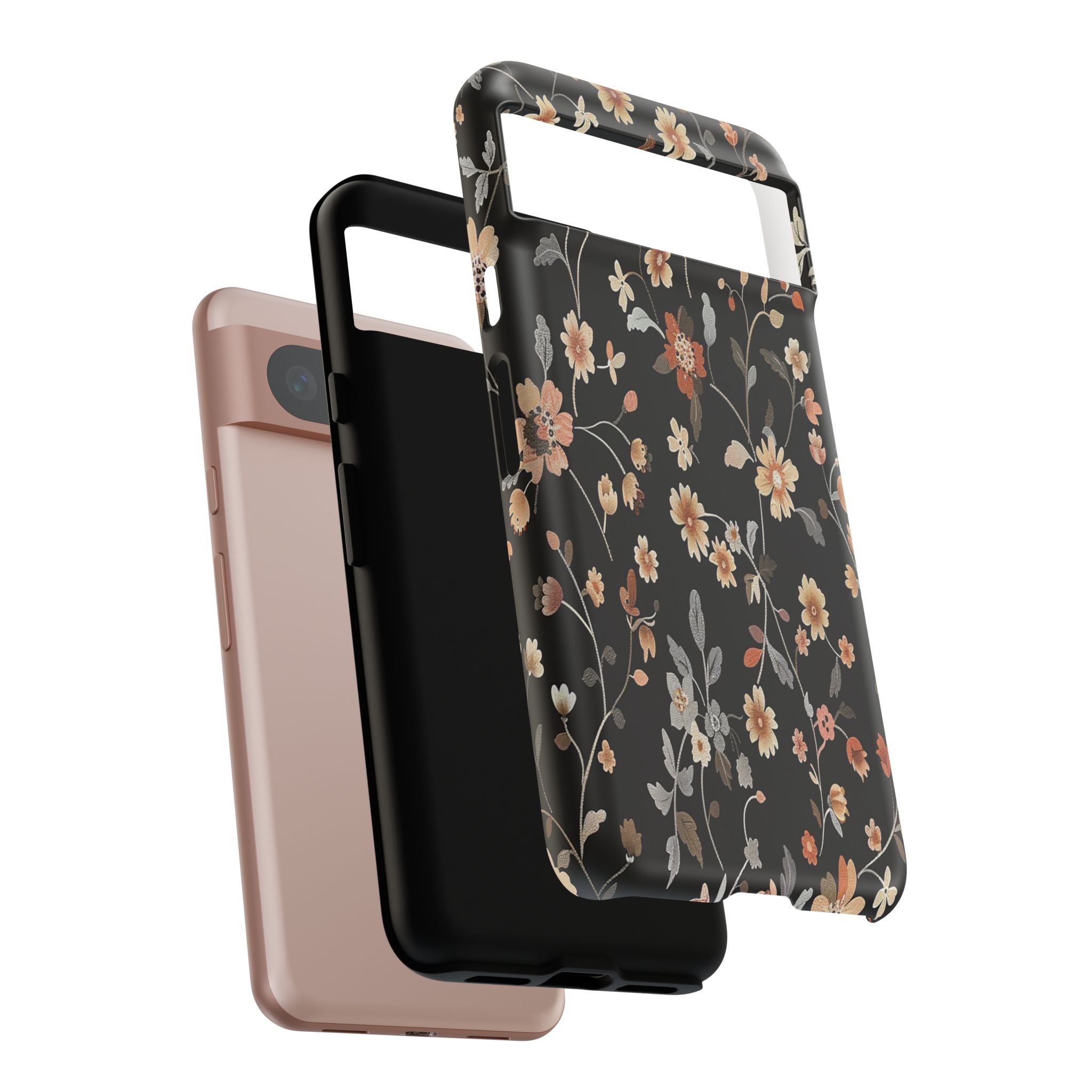 Floral Field on Black Case
