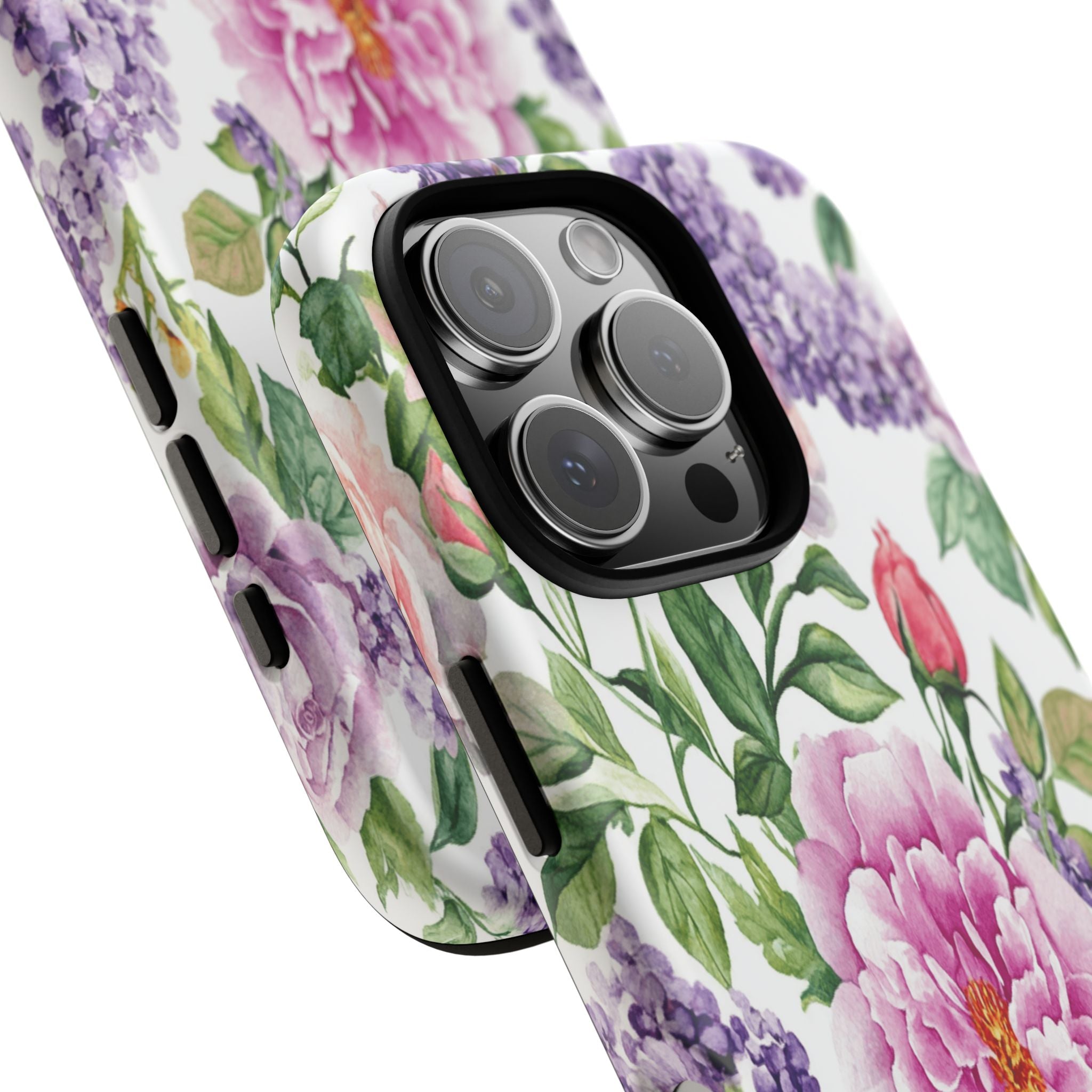Watercolor Peonies and Lilacs Case
