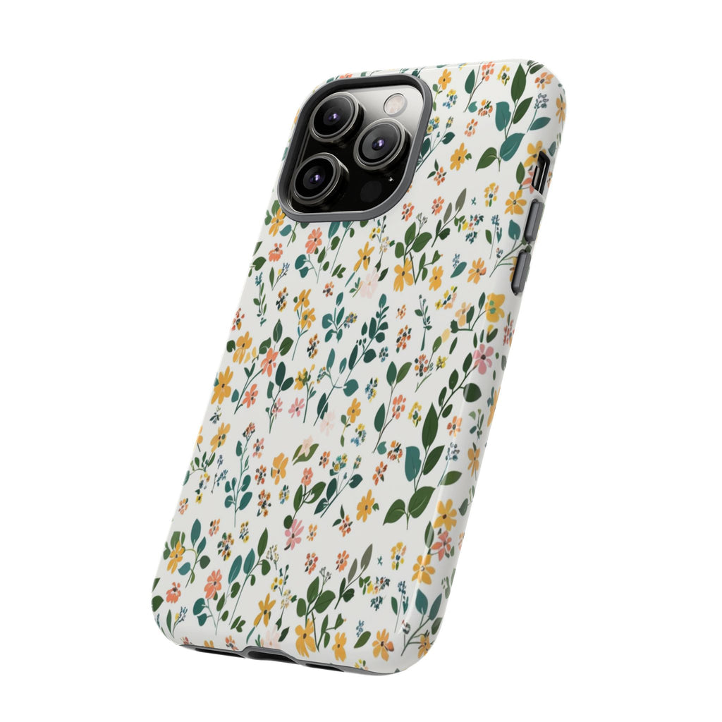 Pastel Leaves and Flowers Case