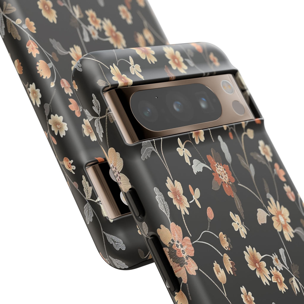 Floral Field on Black Case