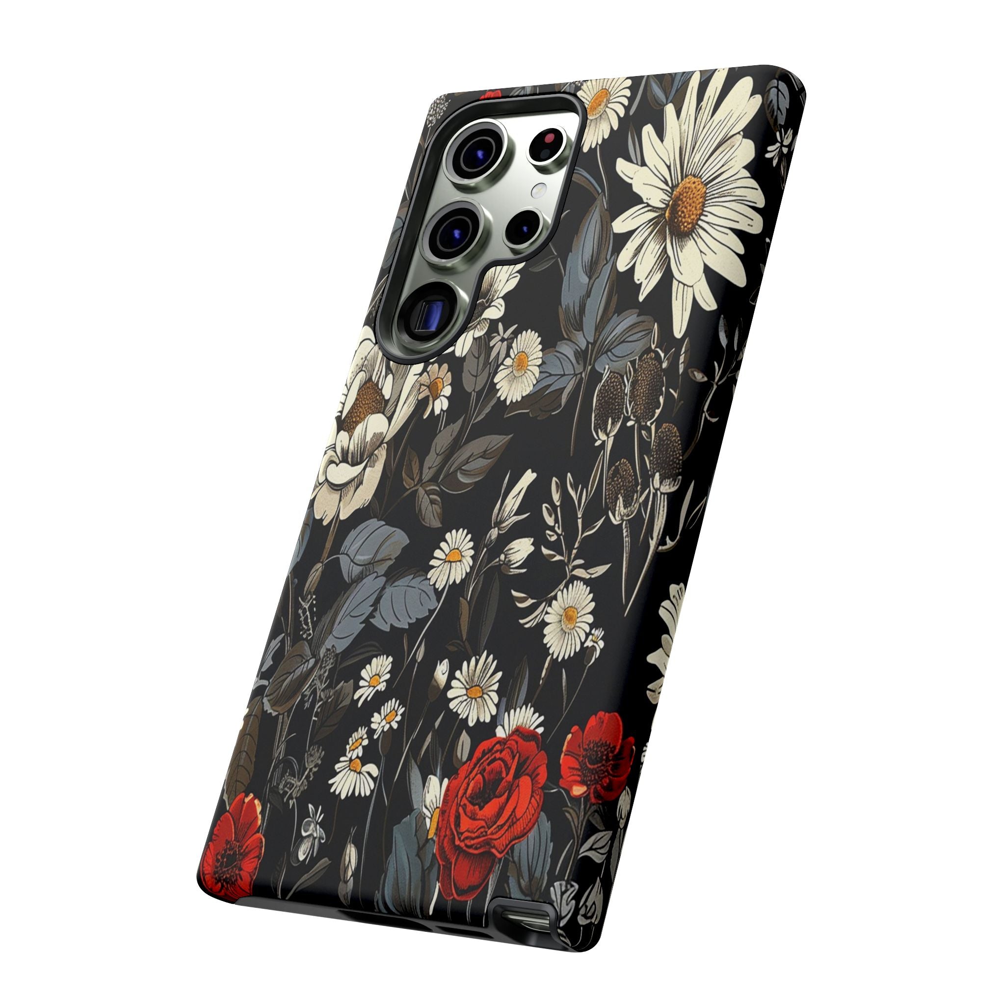 Dark Rose and Daisy Case