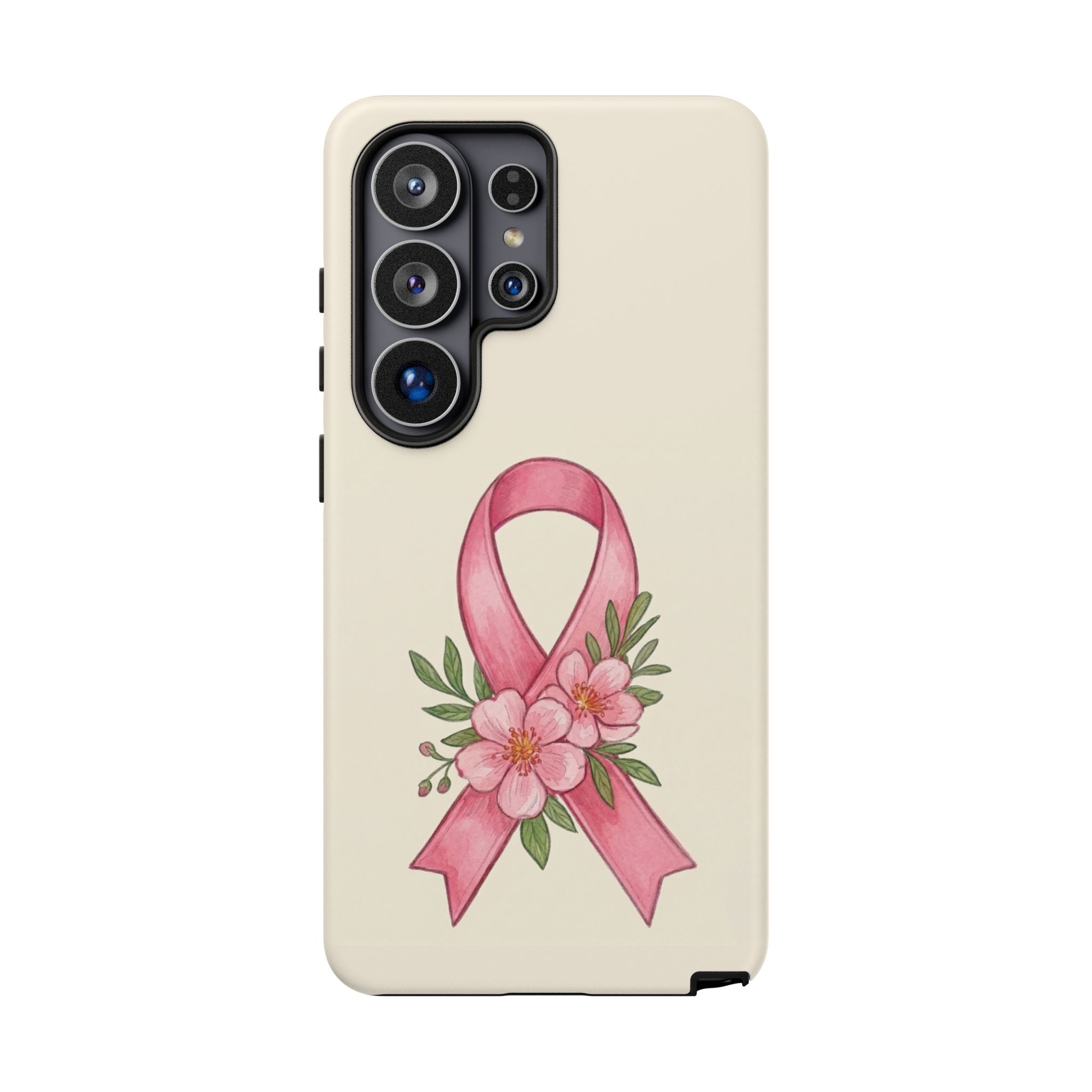 Floral Breast Cancer Awareness Case