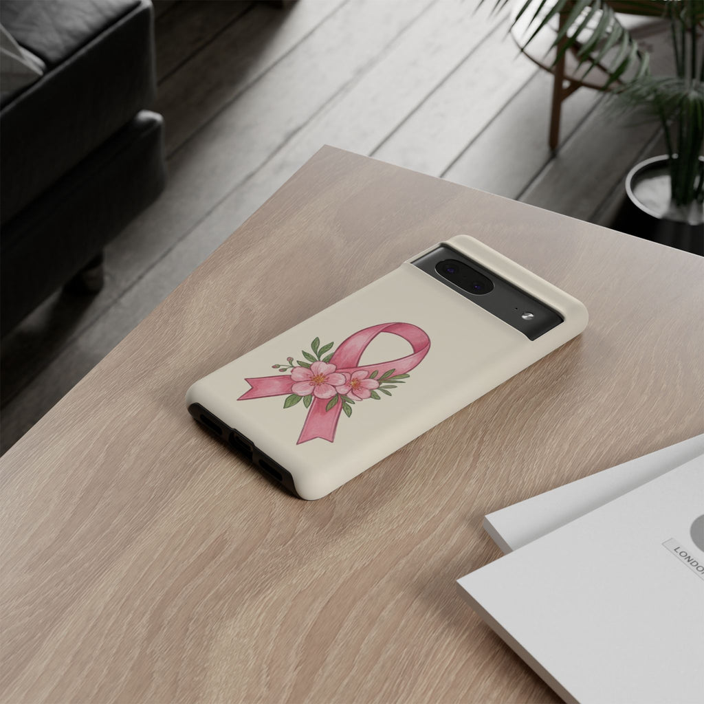 Floral Breast Cancer Awareness Case