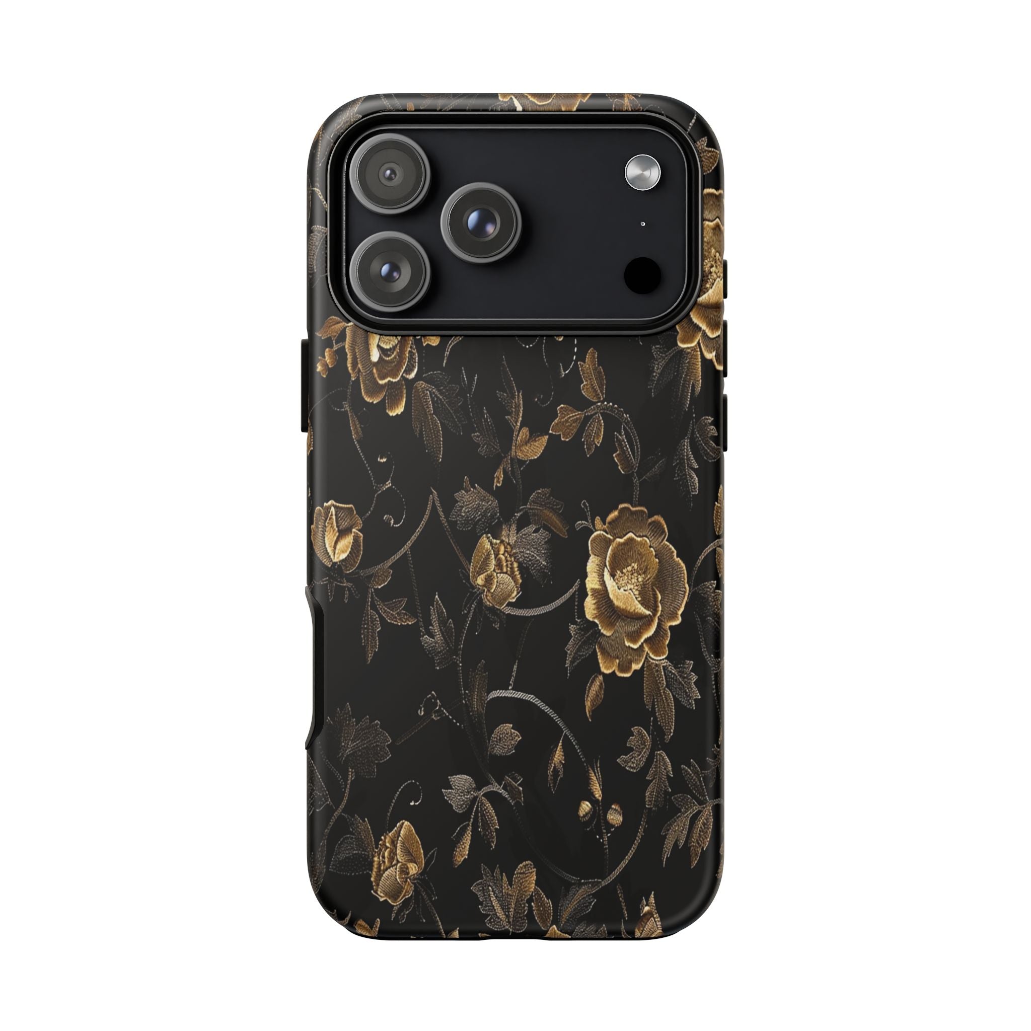 Golden Roses on Black