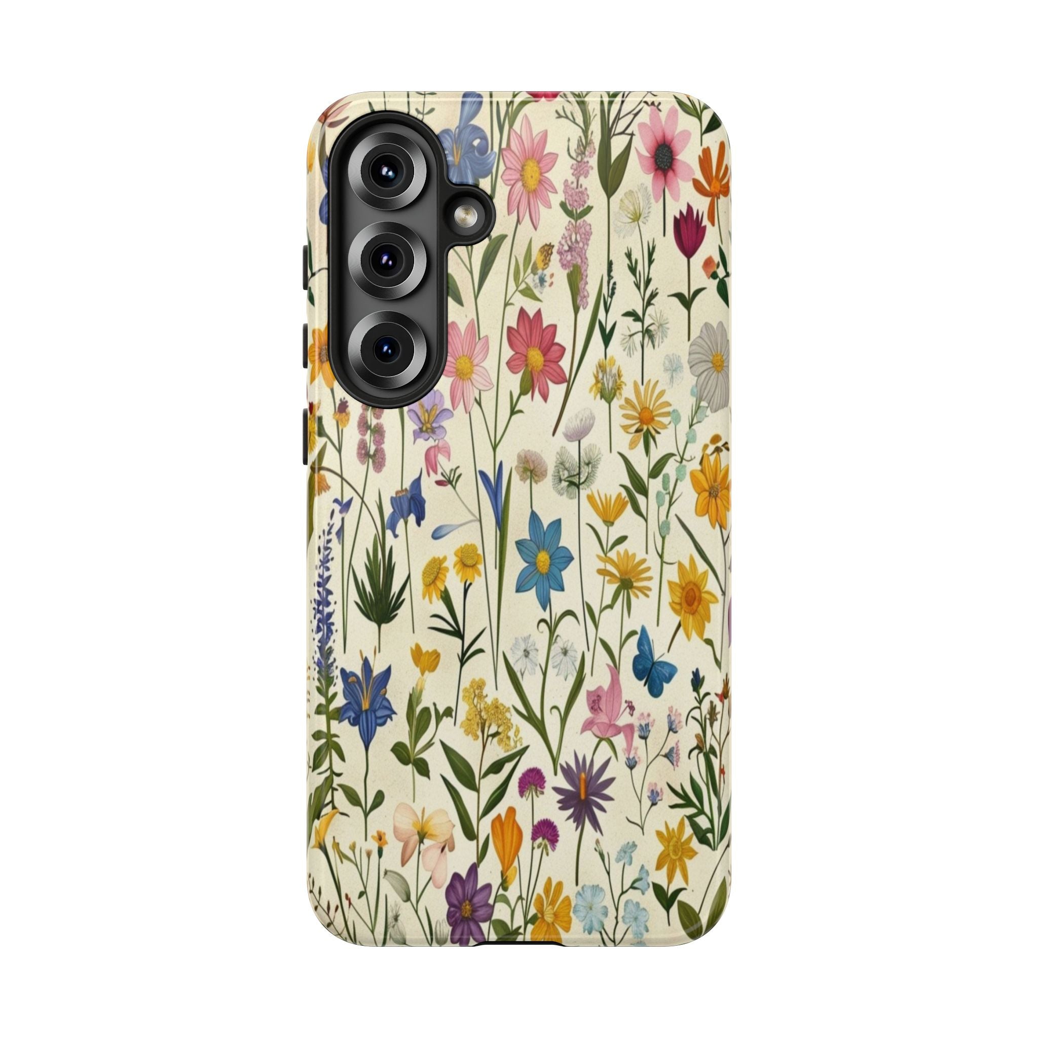 Vibrant Botanical Wildflower Pattern