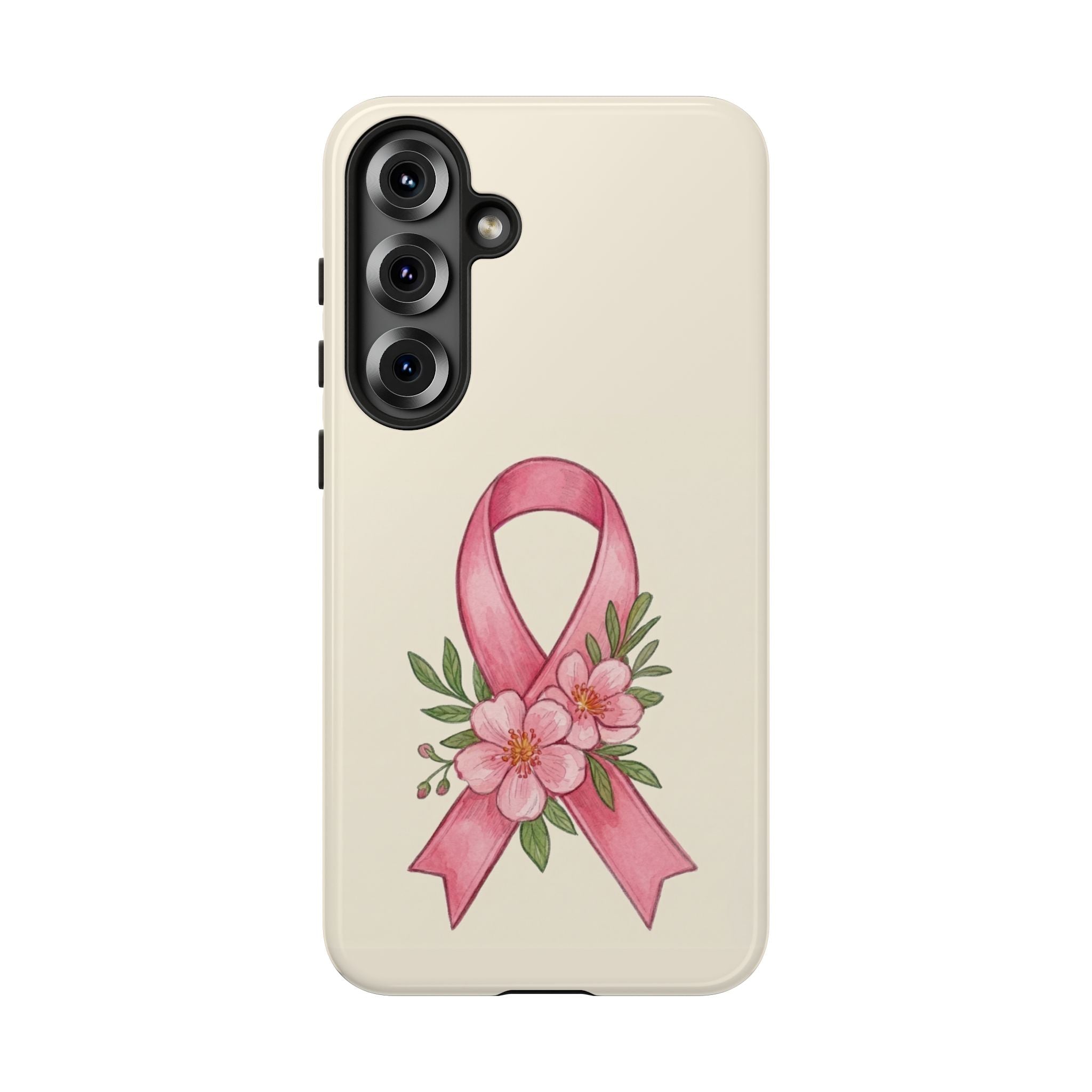Floral Breast Cancer Awareness Case