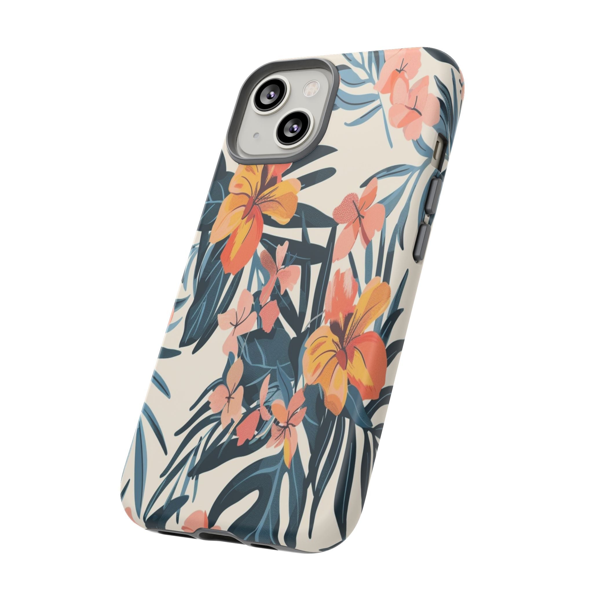 Tropical White and Blue Case