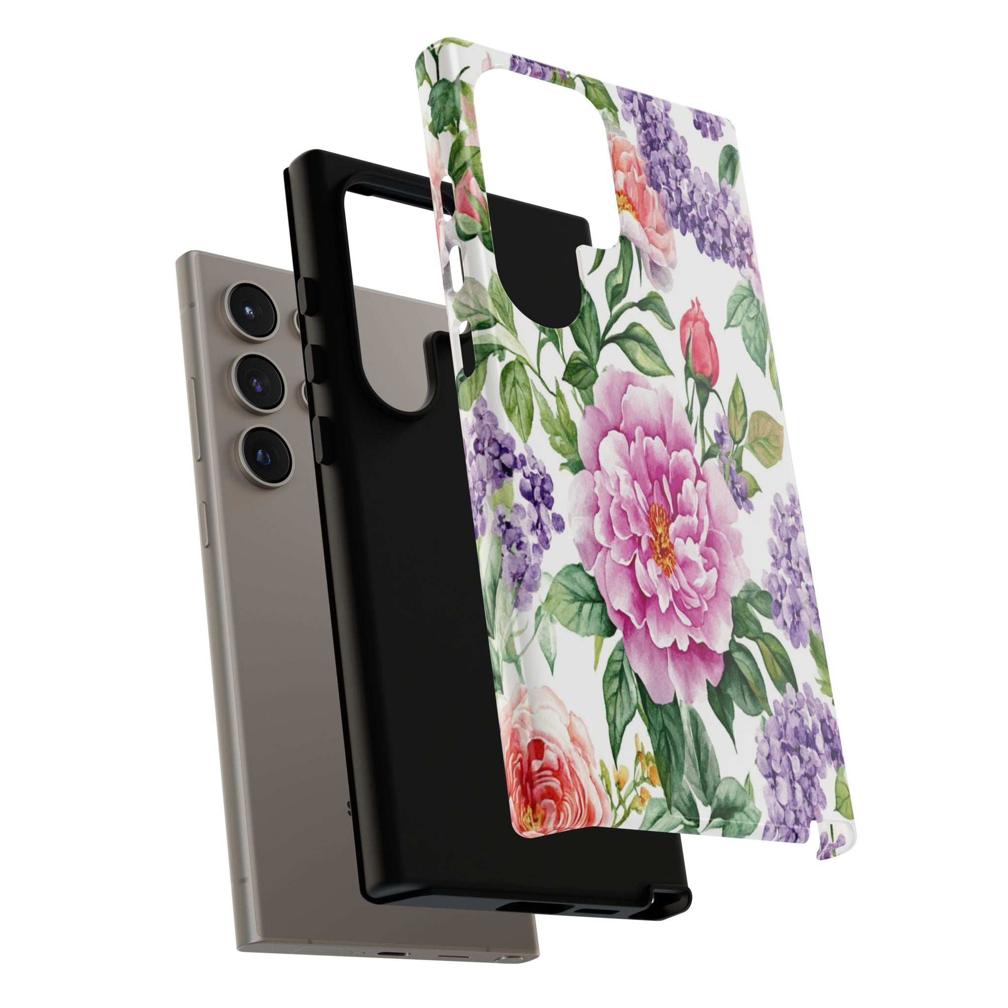 Watercolor Peonies and Lilacs Case