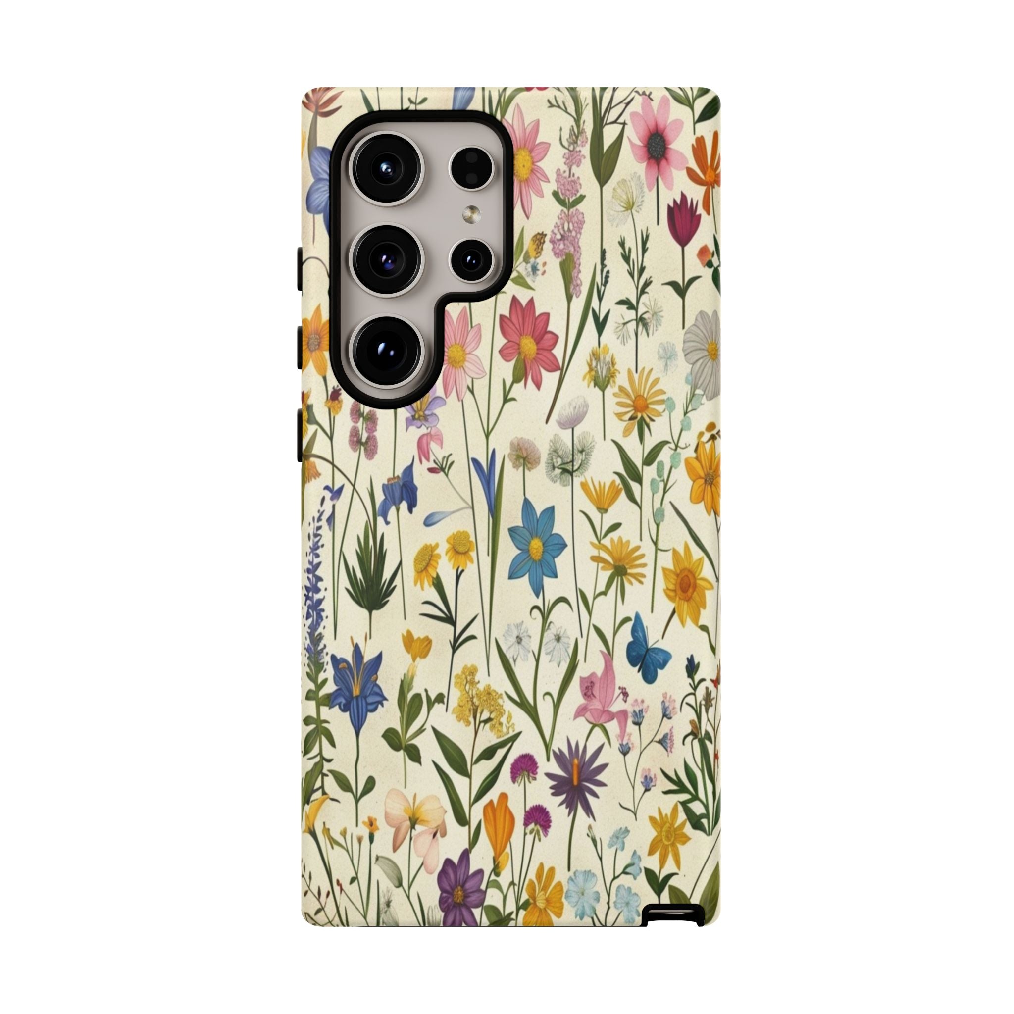Vibrant Botanical Wildflower Pattern