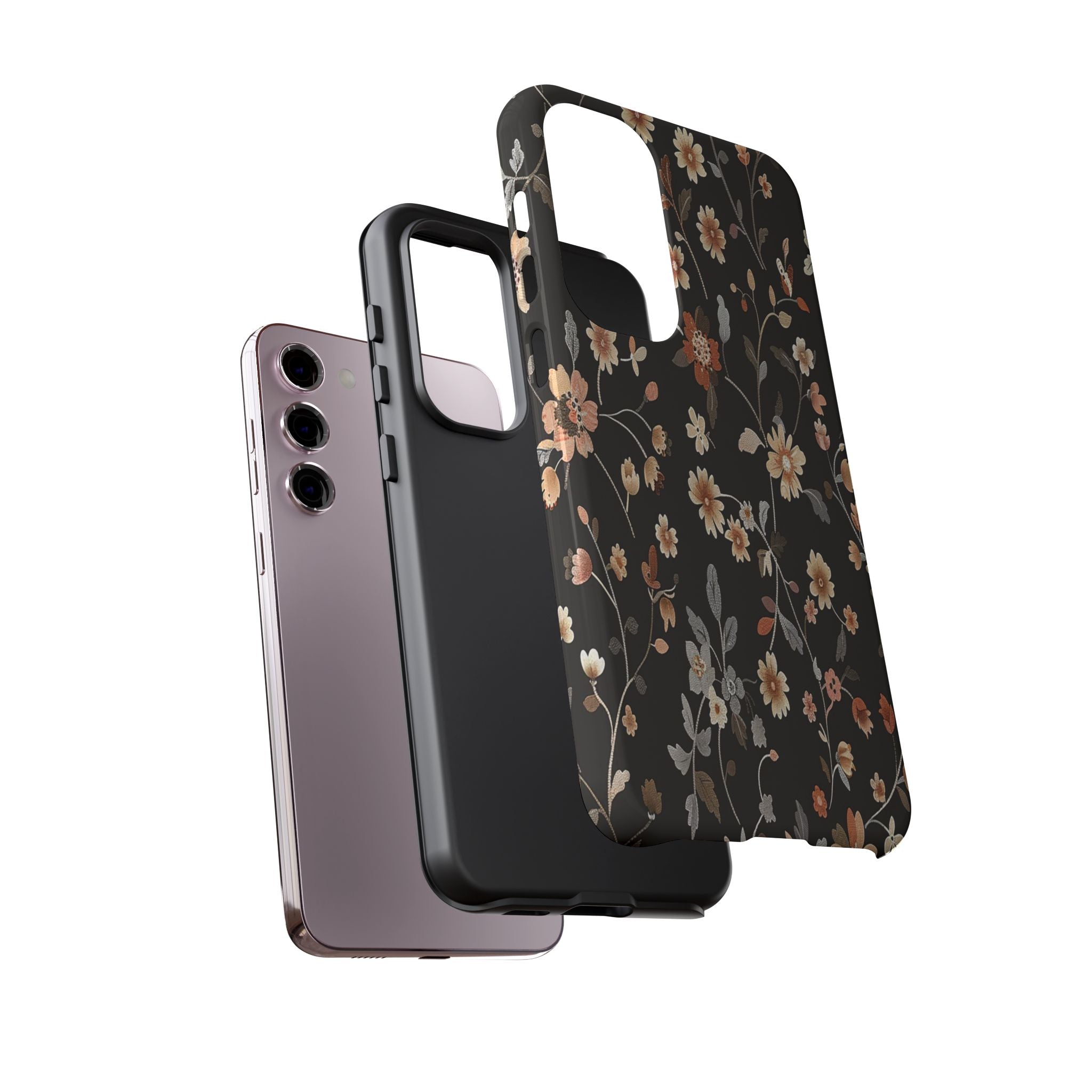 Floral Field on Black Case
