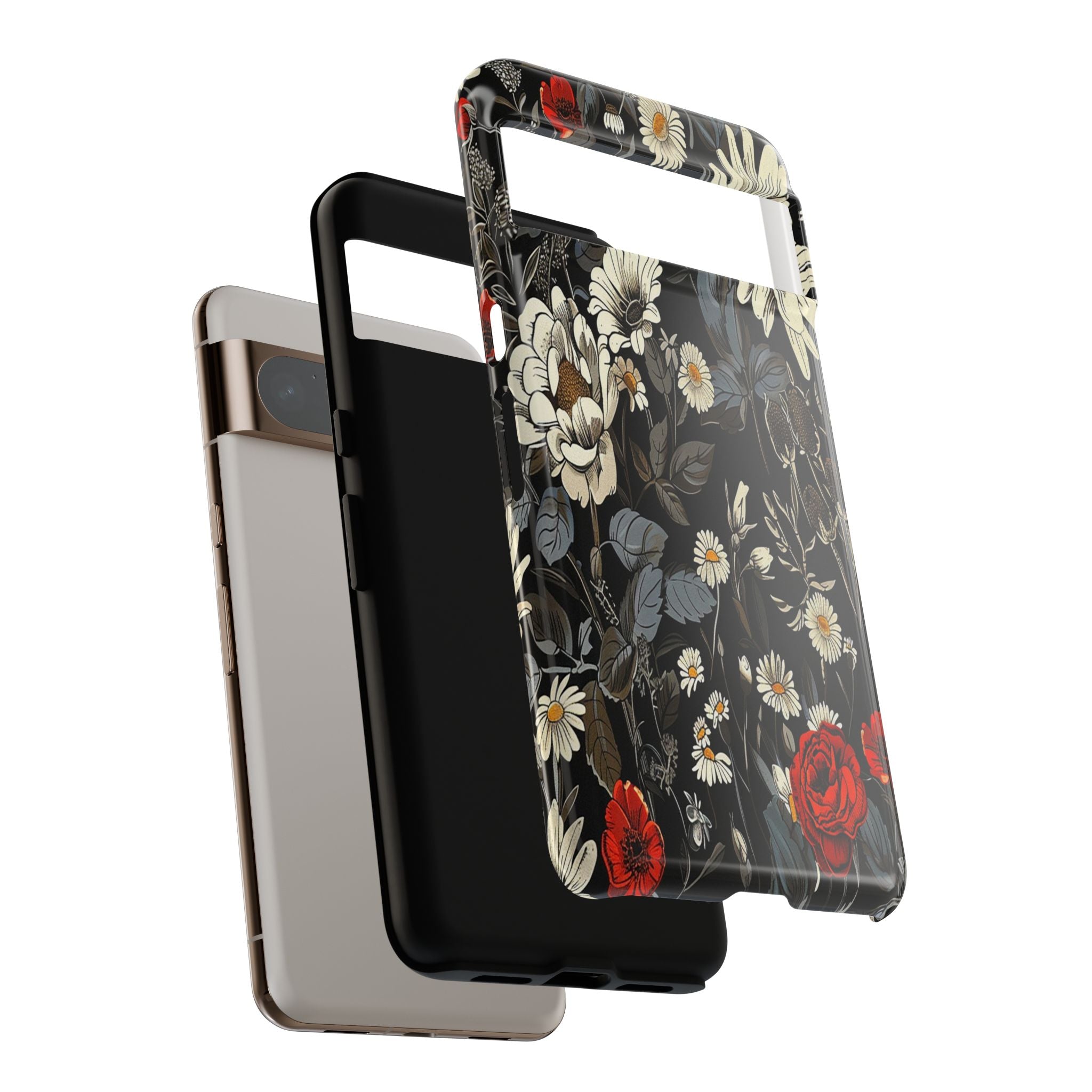Dark Rose and Daisy Case