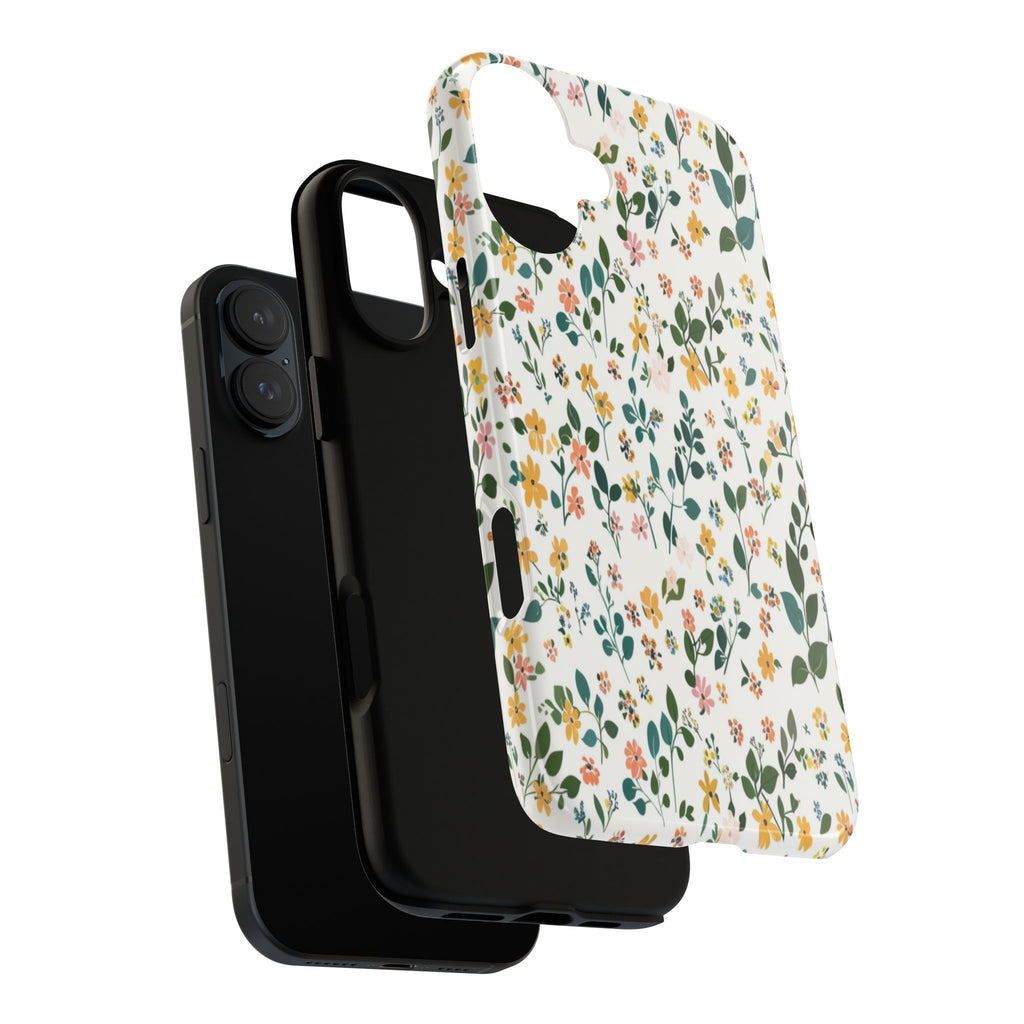 Pastel Leaves and Flowers Case