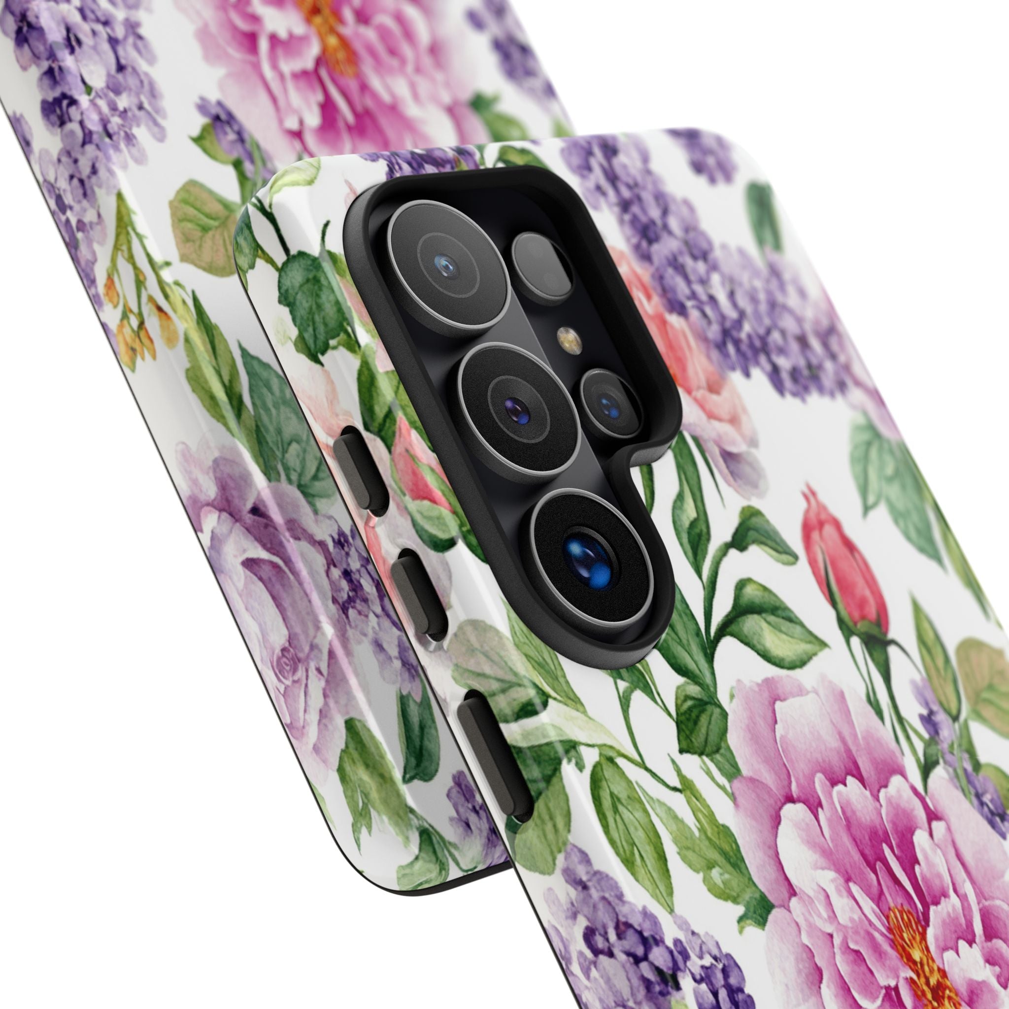 Watercolor Peonies and Lilacs Case