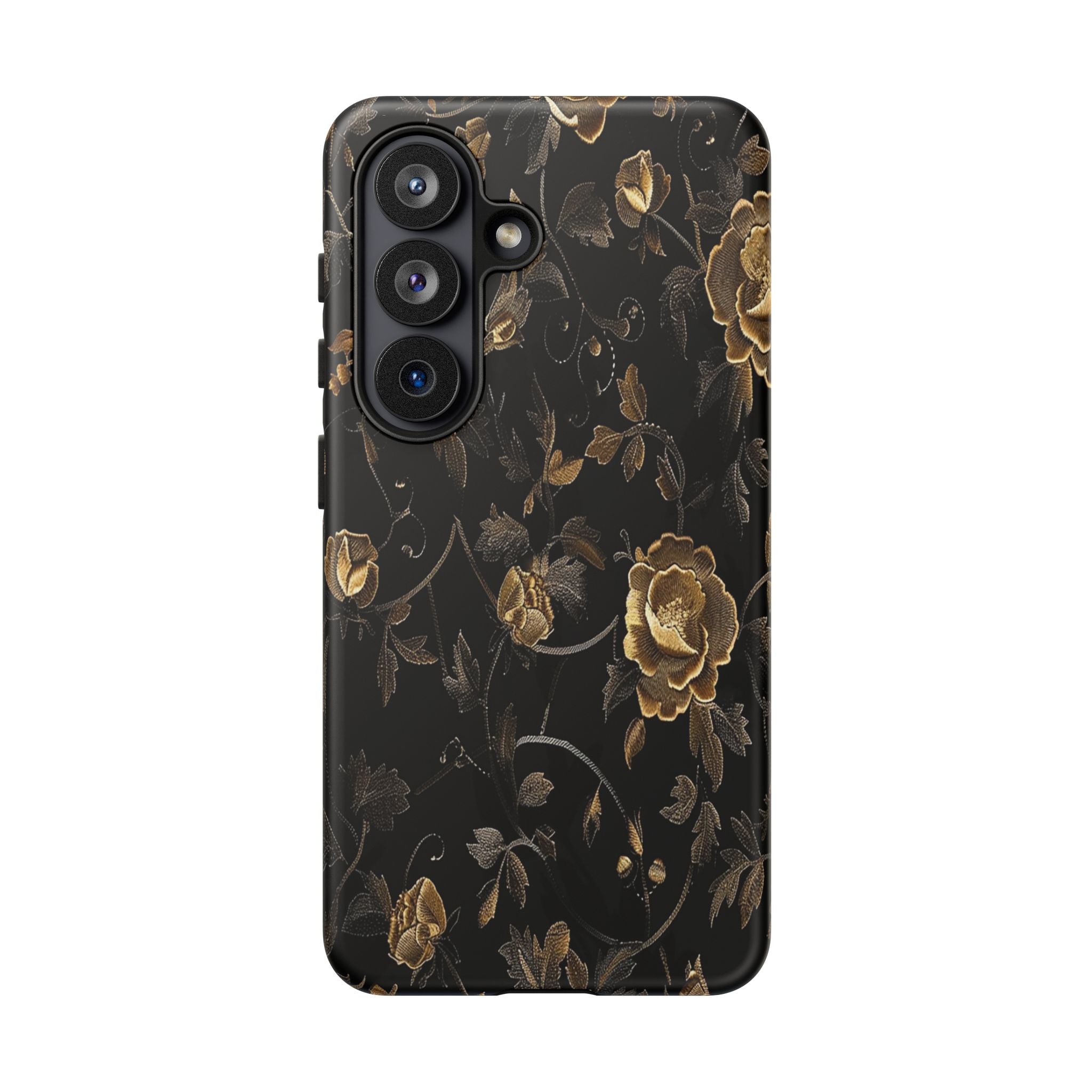 Golden Roses on Black