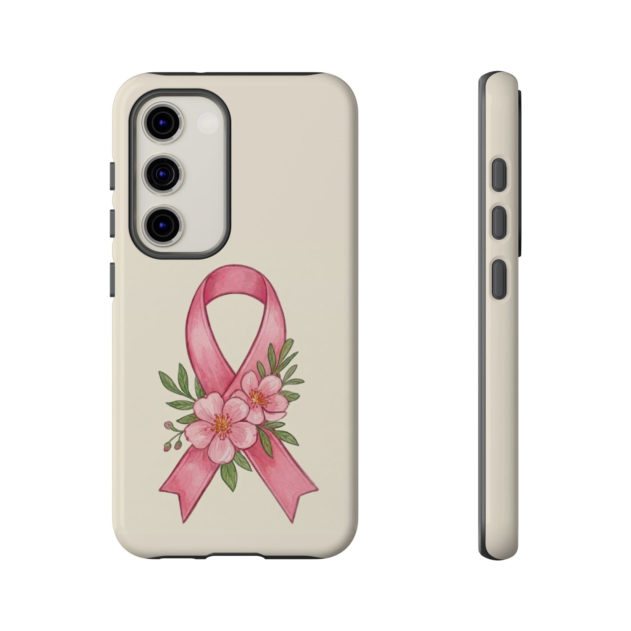 Floral Breast Cancer Awareness Case