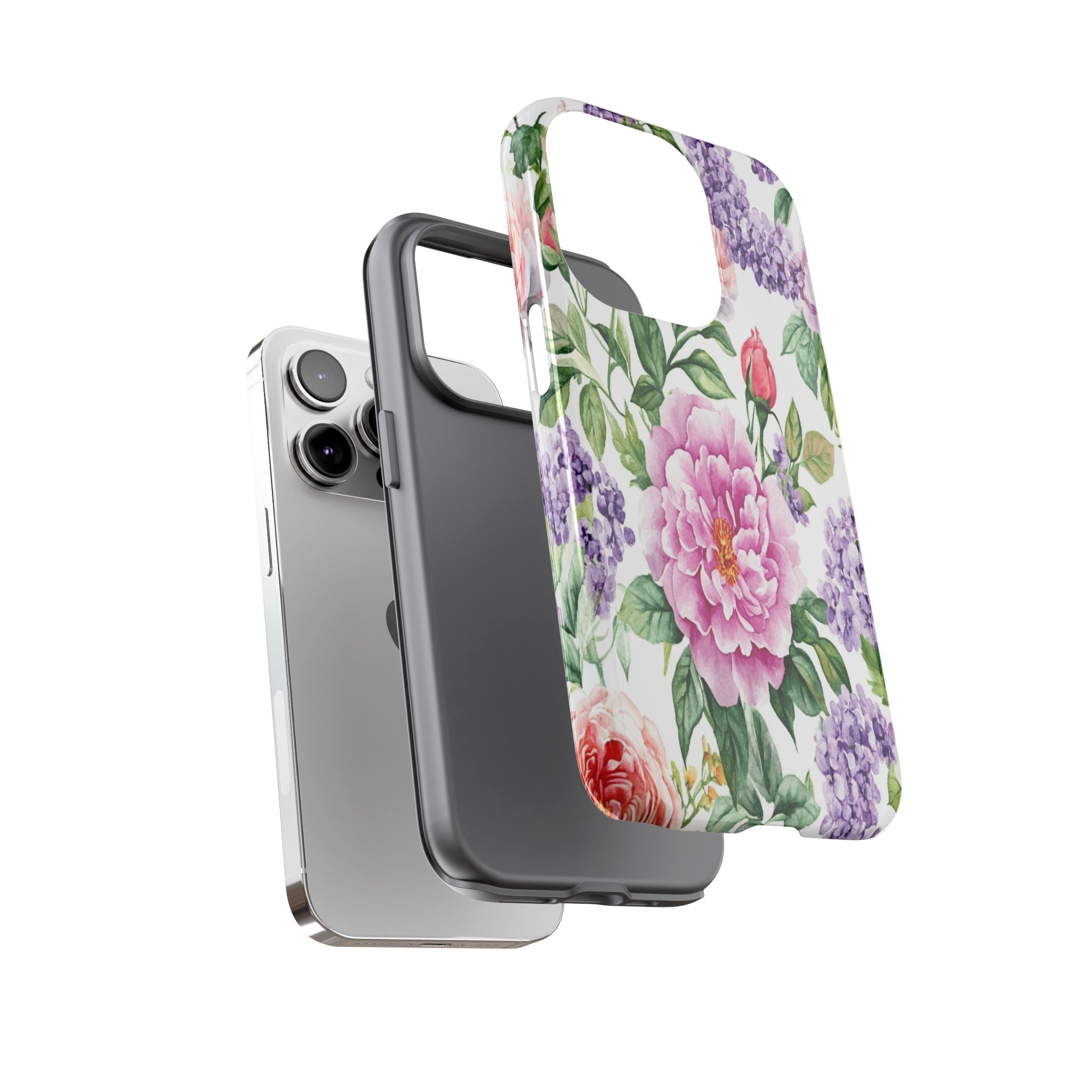 Watercolor Peonies and Lilacs Case