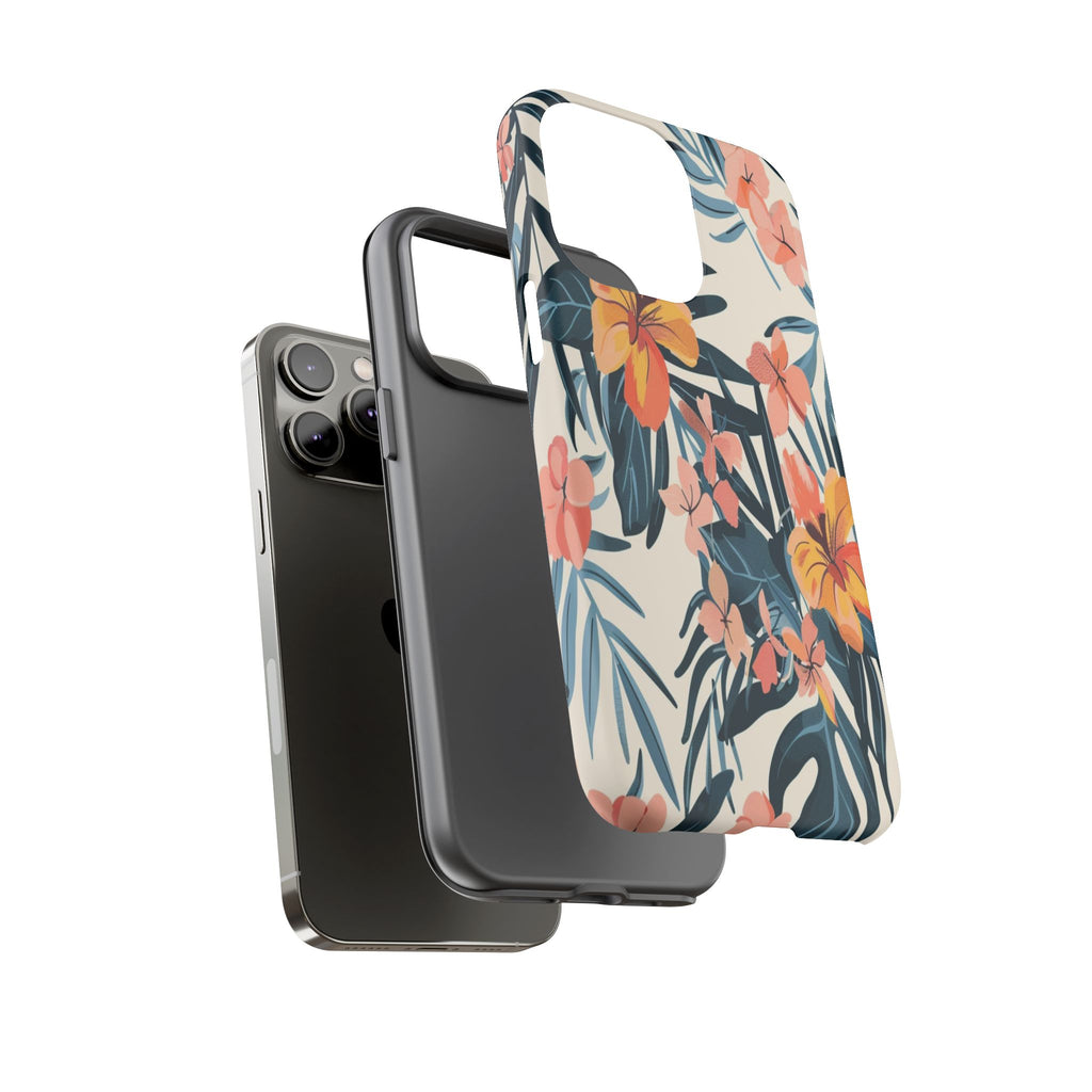 Tropical White and Blue Case