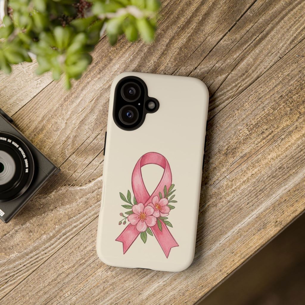 Floral Breast Cancer Awareness Case