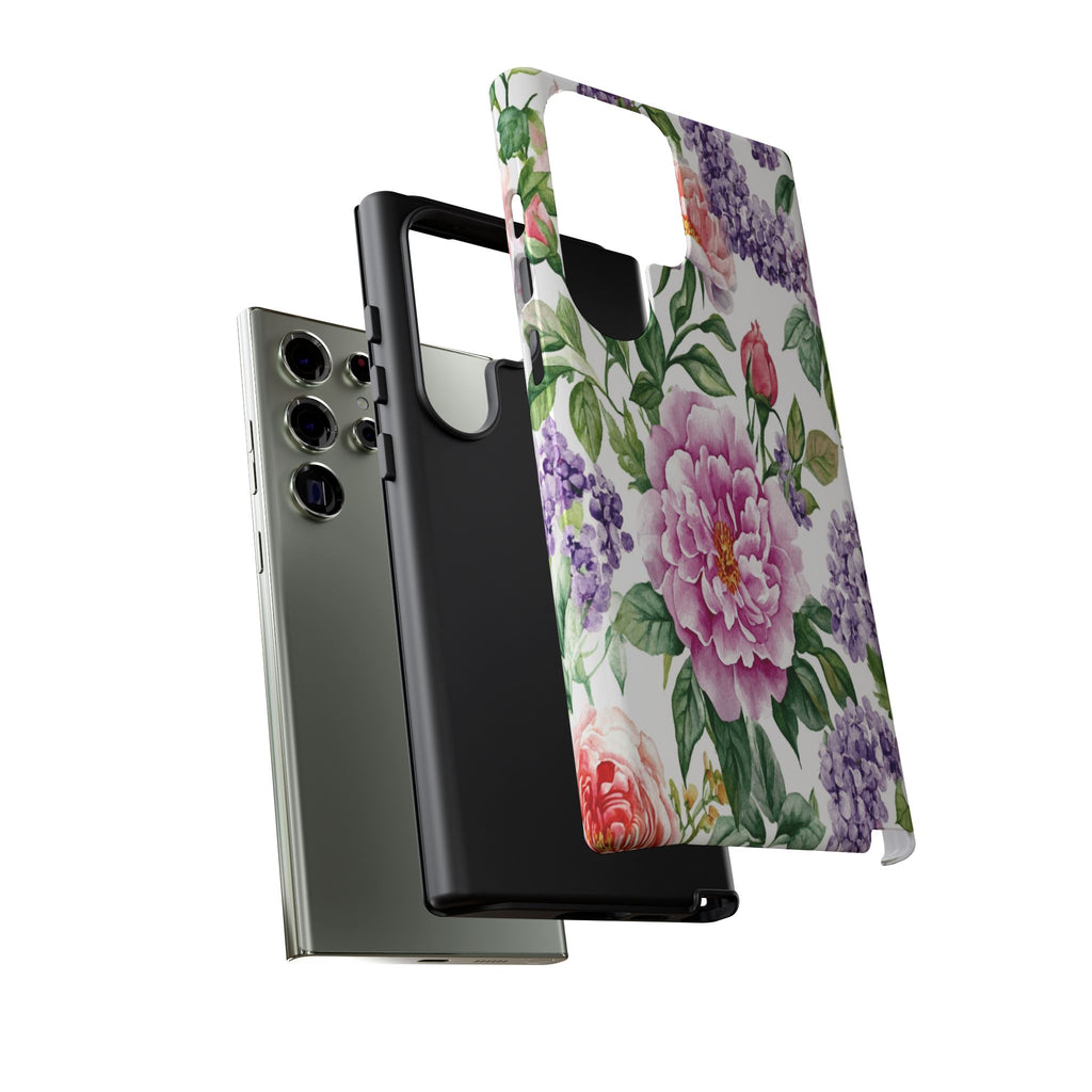 Watercolor Peonies and Lilacs Case