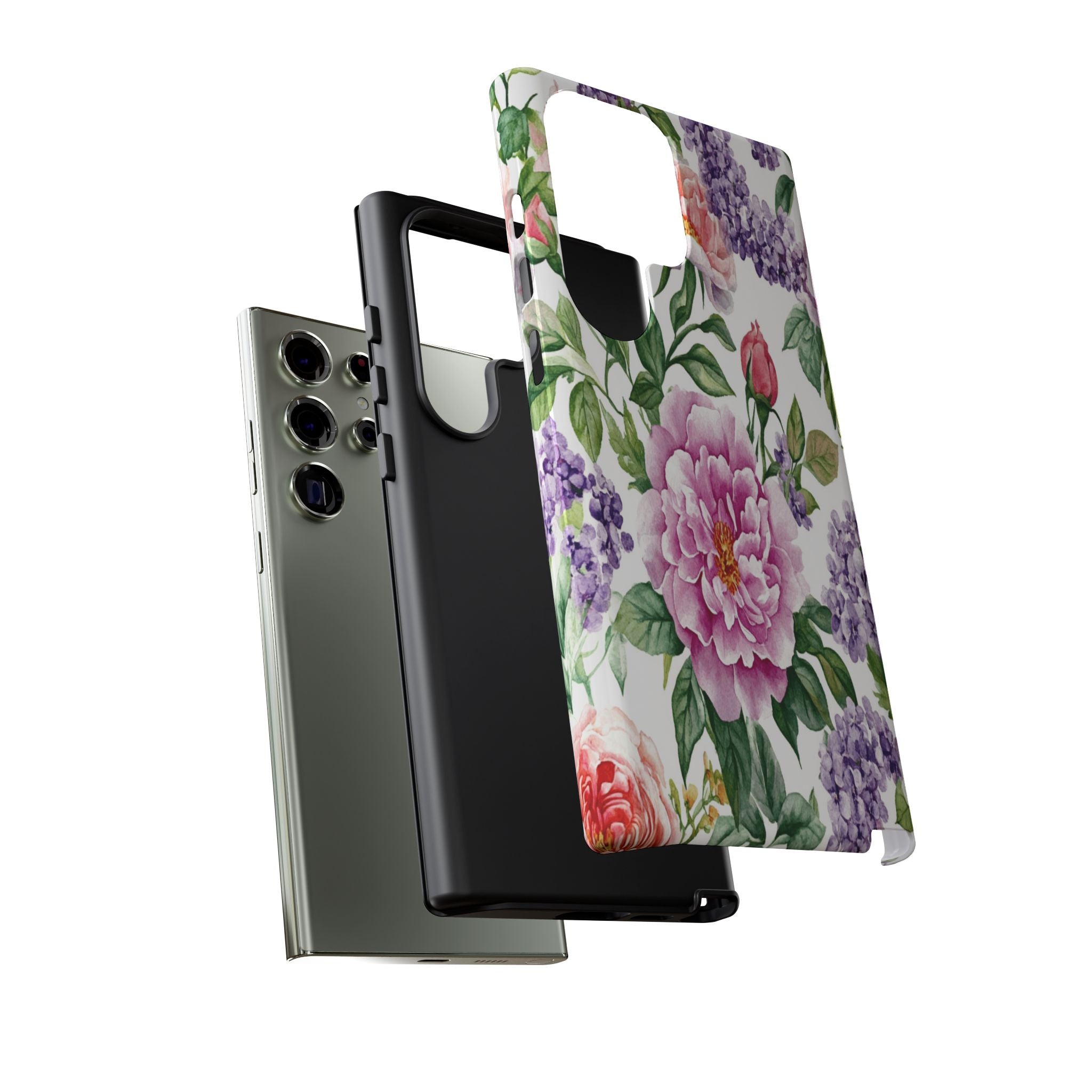 Watercolor Peonies and Lilacs Case