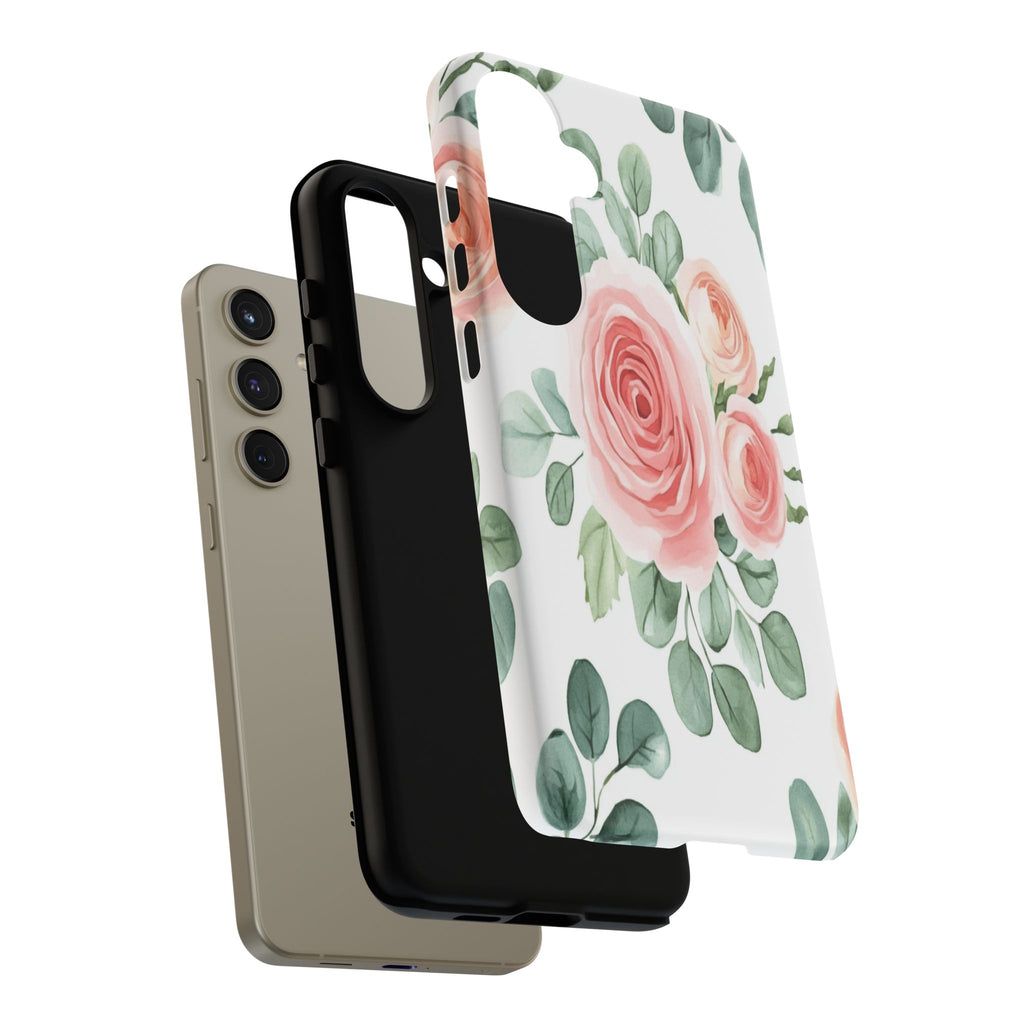 Delicate Watercolor Rose Case
