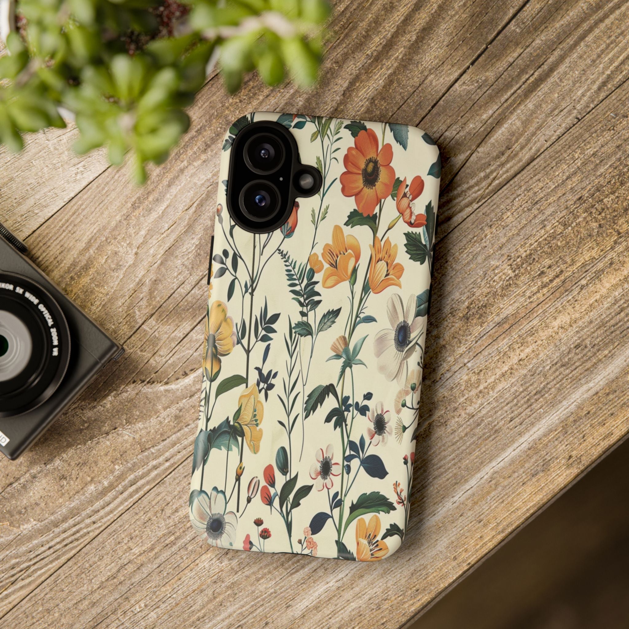 Vintage Botanical Wildflower Seamless Pattern