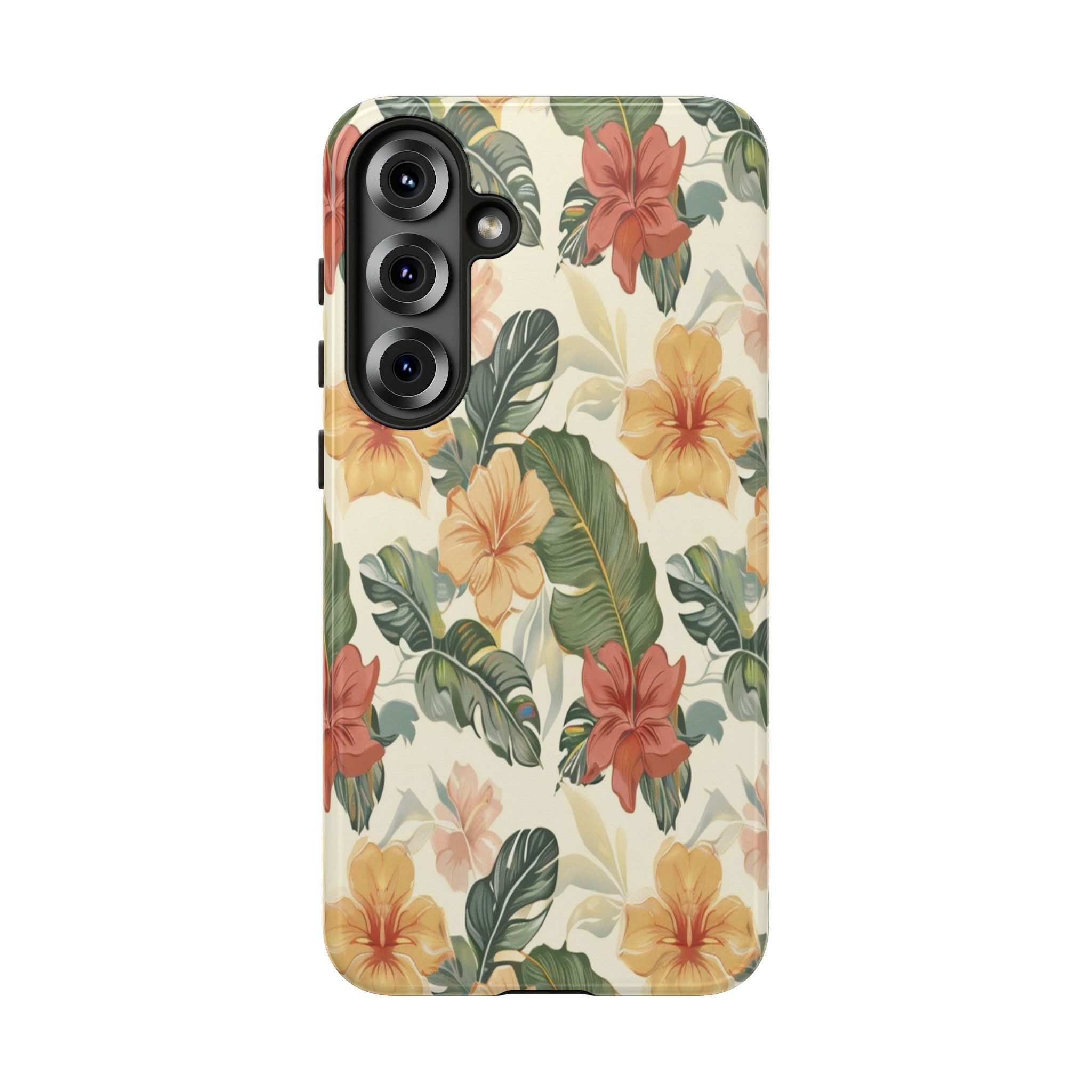 Vintage Tropical Floral Seamless Pattern