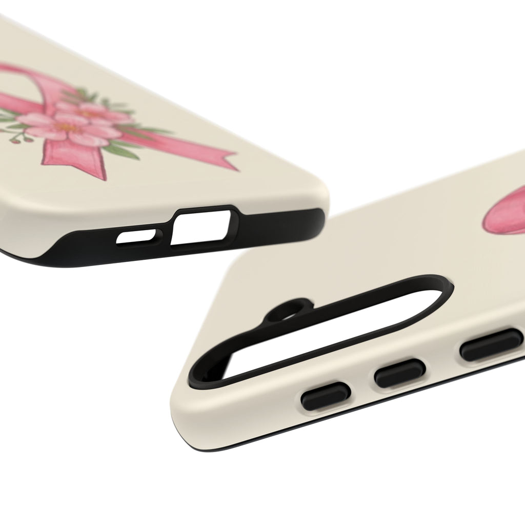 Floral Breast Cancer Awareness Case