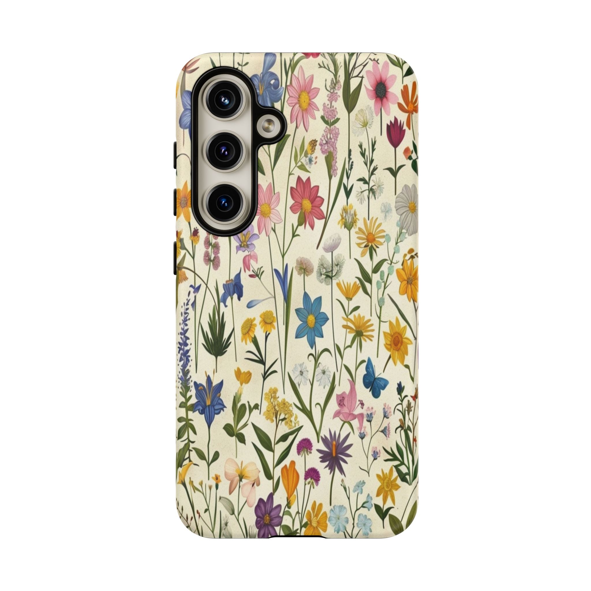 Vibrant Botanical Wildflower Pattern