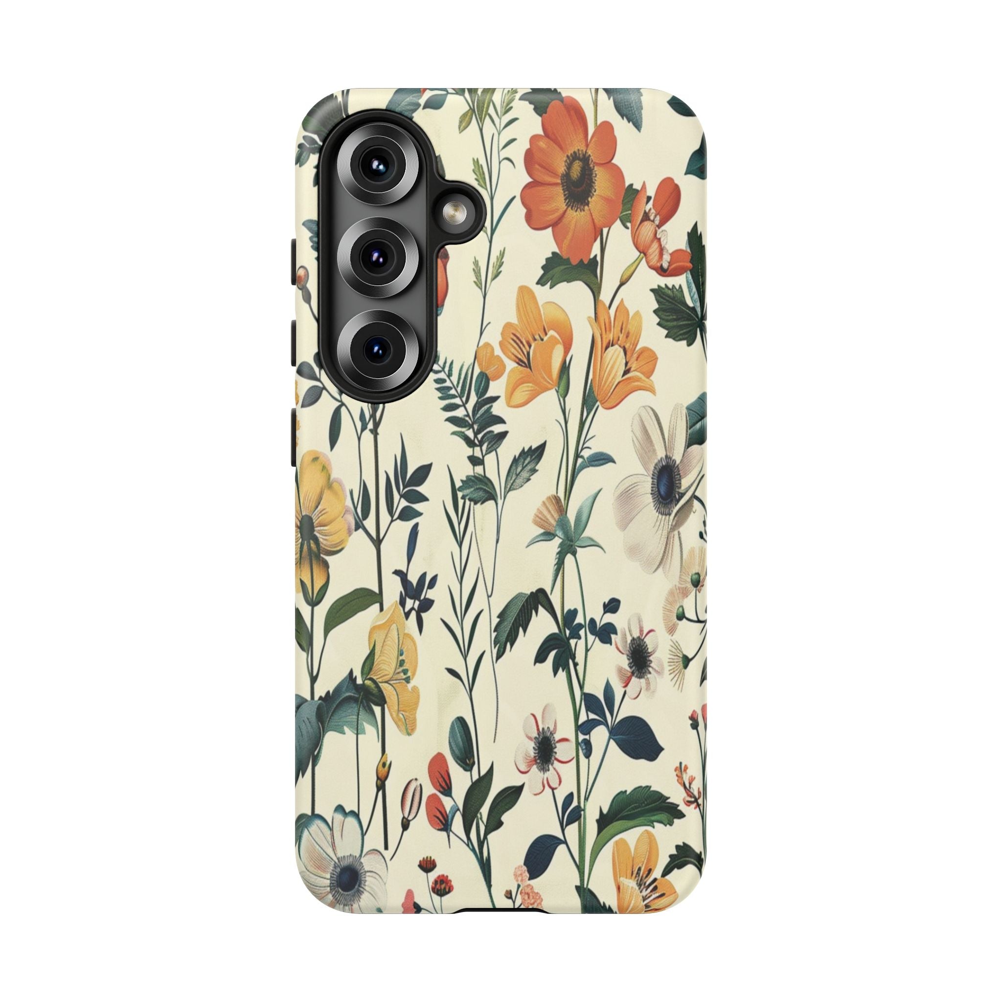 Vintage Botanical Wildflower Seamless Pattern