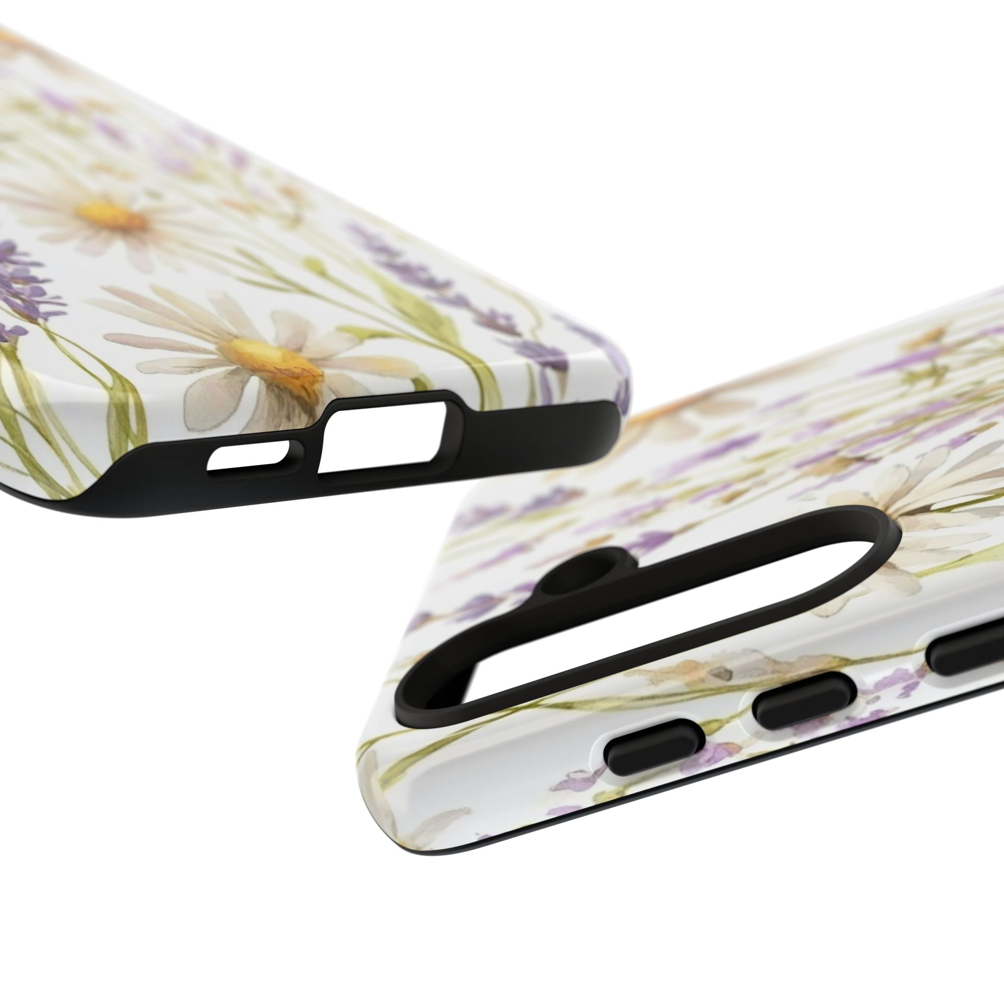 Delicate Watercolor Daisy and Lavender Case