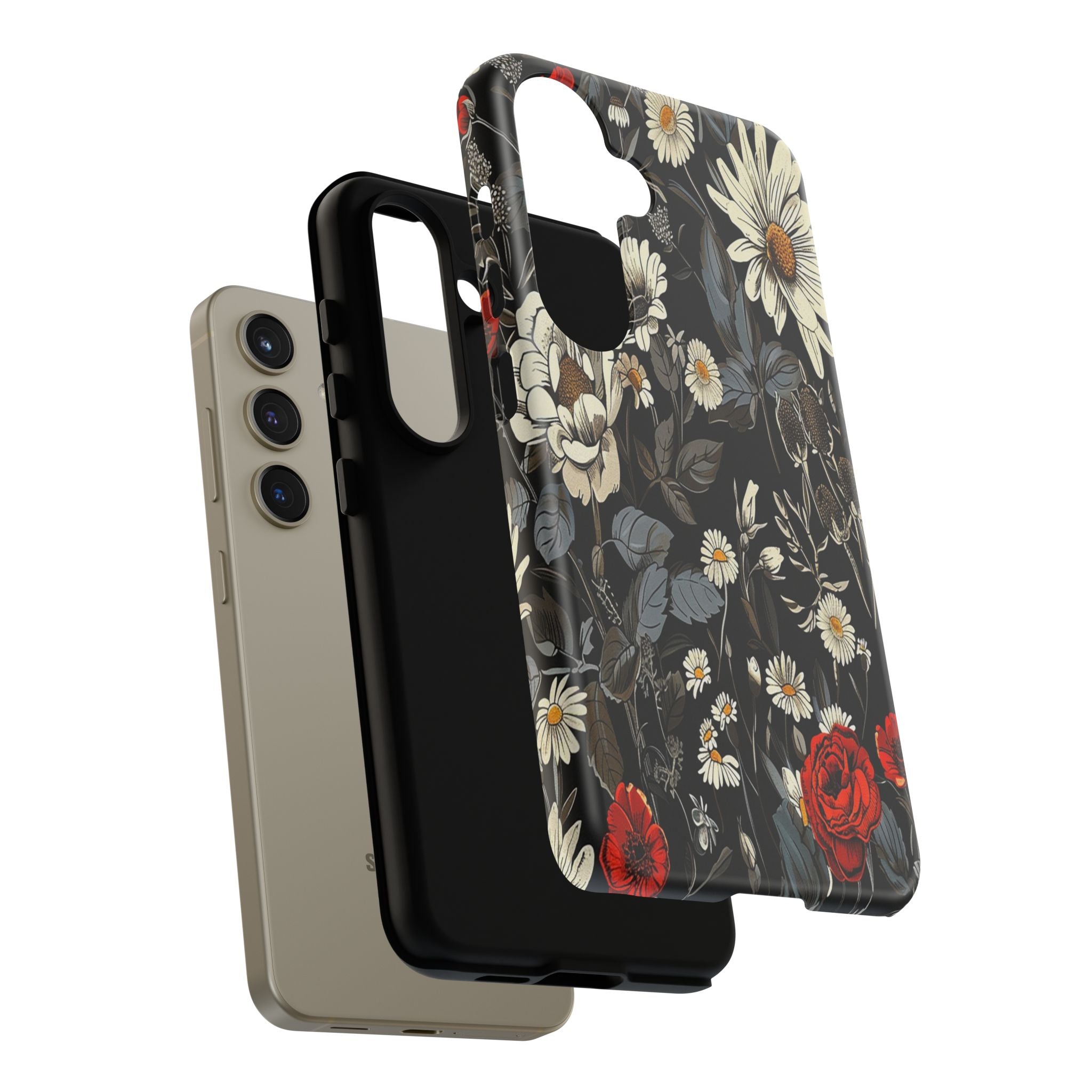 Dark Rose and Daisy Case