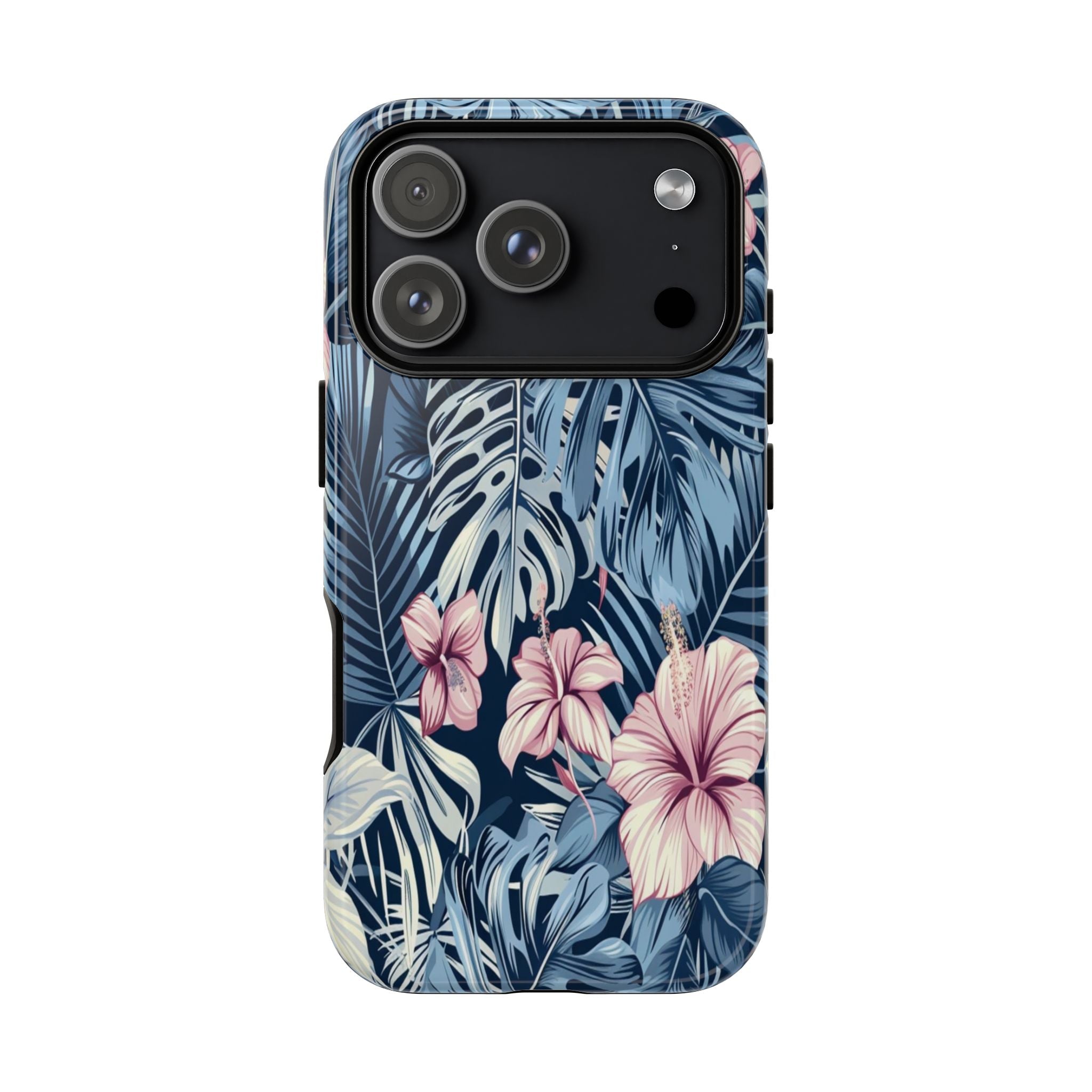 Tropical Hibiscus and Monstera Pattern