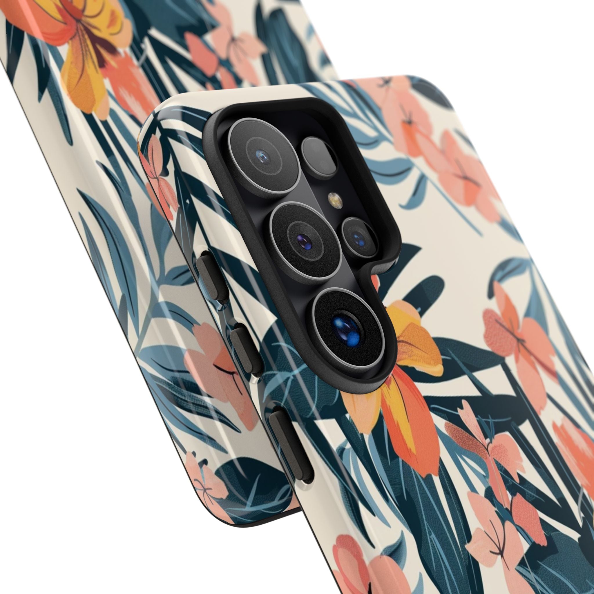 Tropical White and Blue Case
