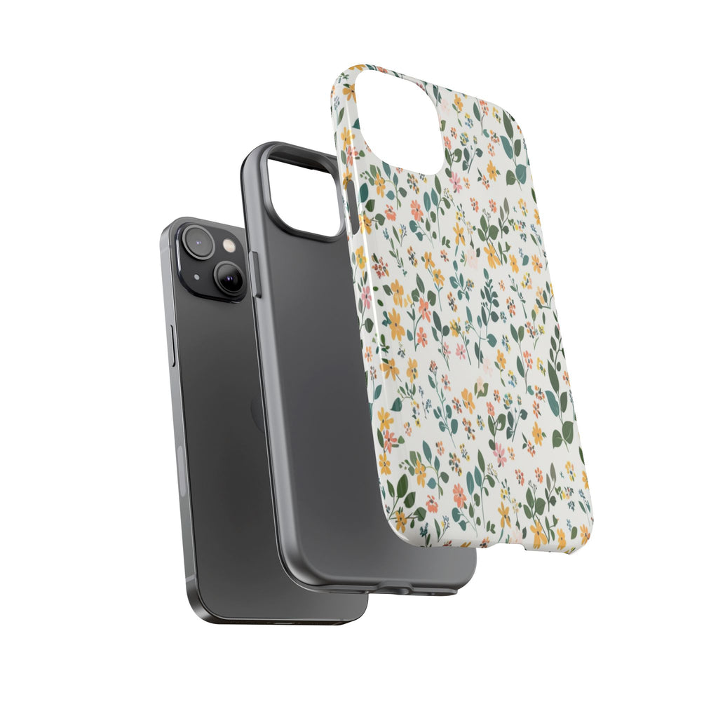 Pastel Leaves and Flowers Case