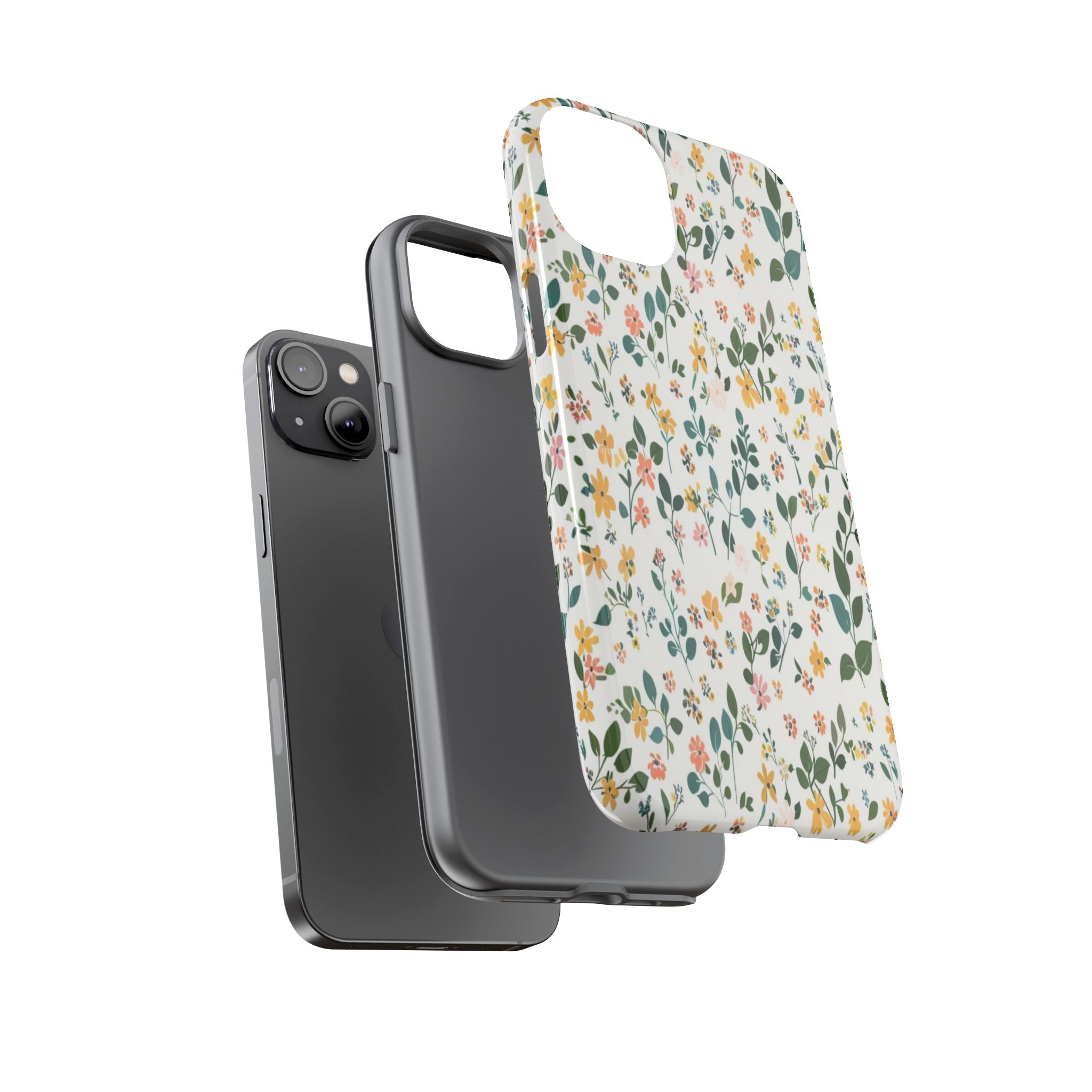 Pastel Leaves and Flowers Case