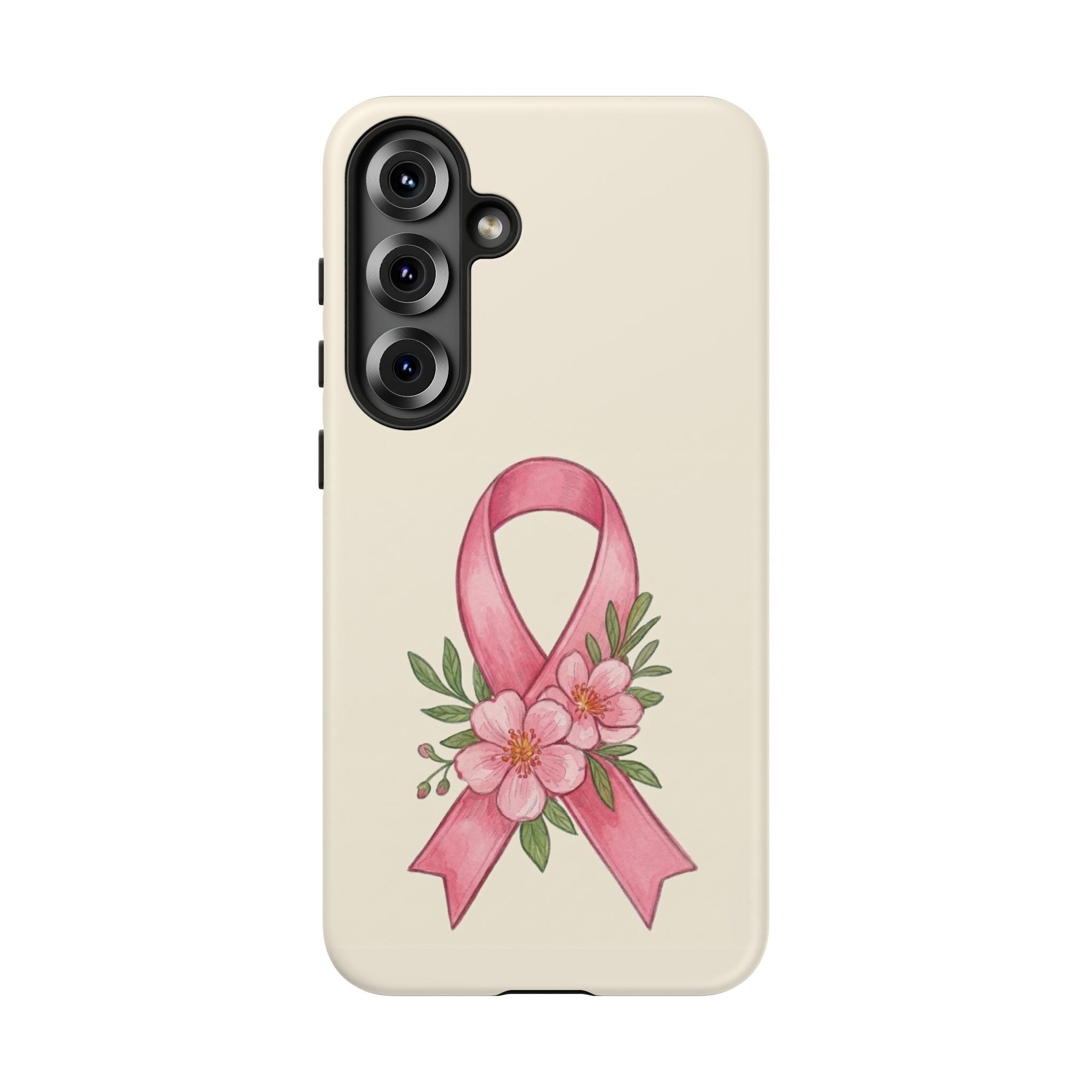 Floral Breast Cancer Awareness Case