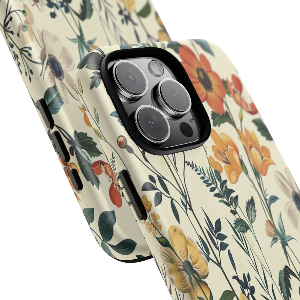 Vintage Botanical Wildflower Seamless Pattern