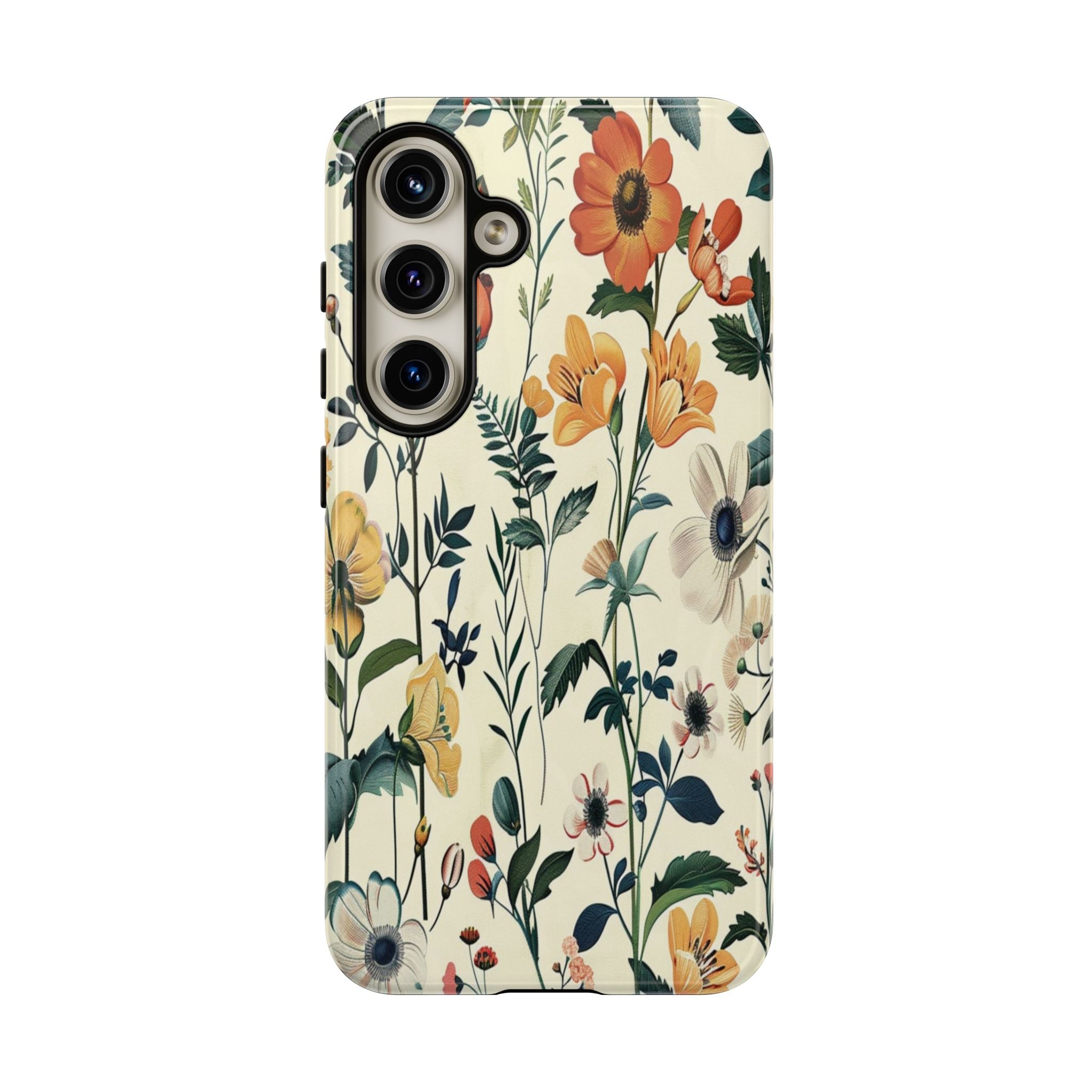 Vintage Botanical Wildflower Seamless Pattern