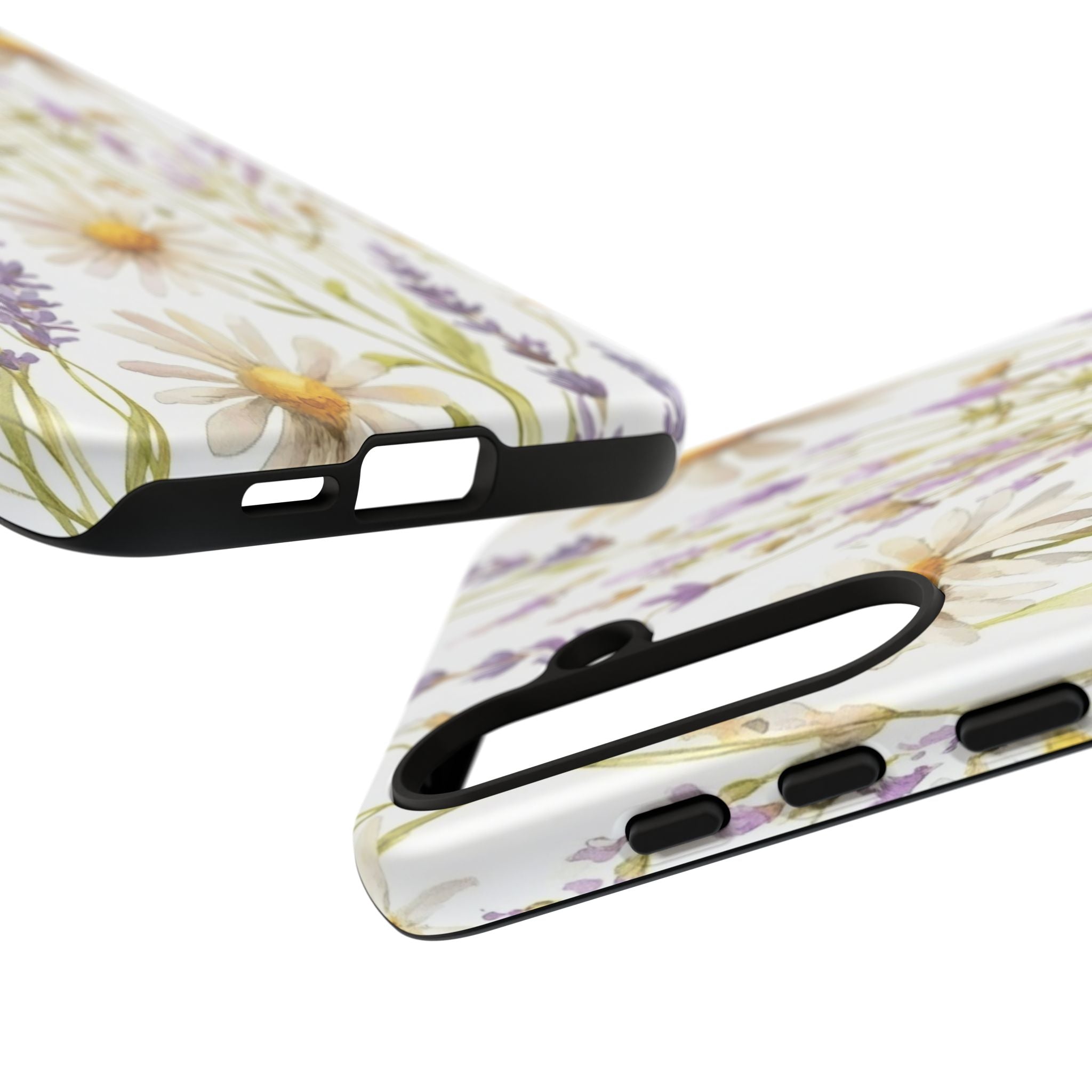 Delicate Watercolor Daisy and Lavender Case