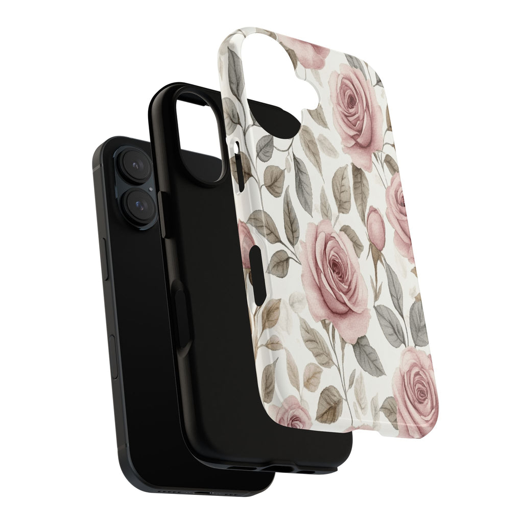 Elegant Watercolor Rose Case