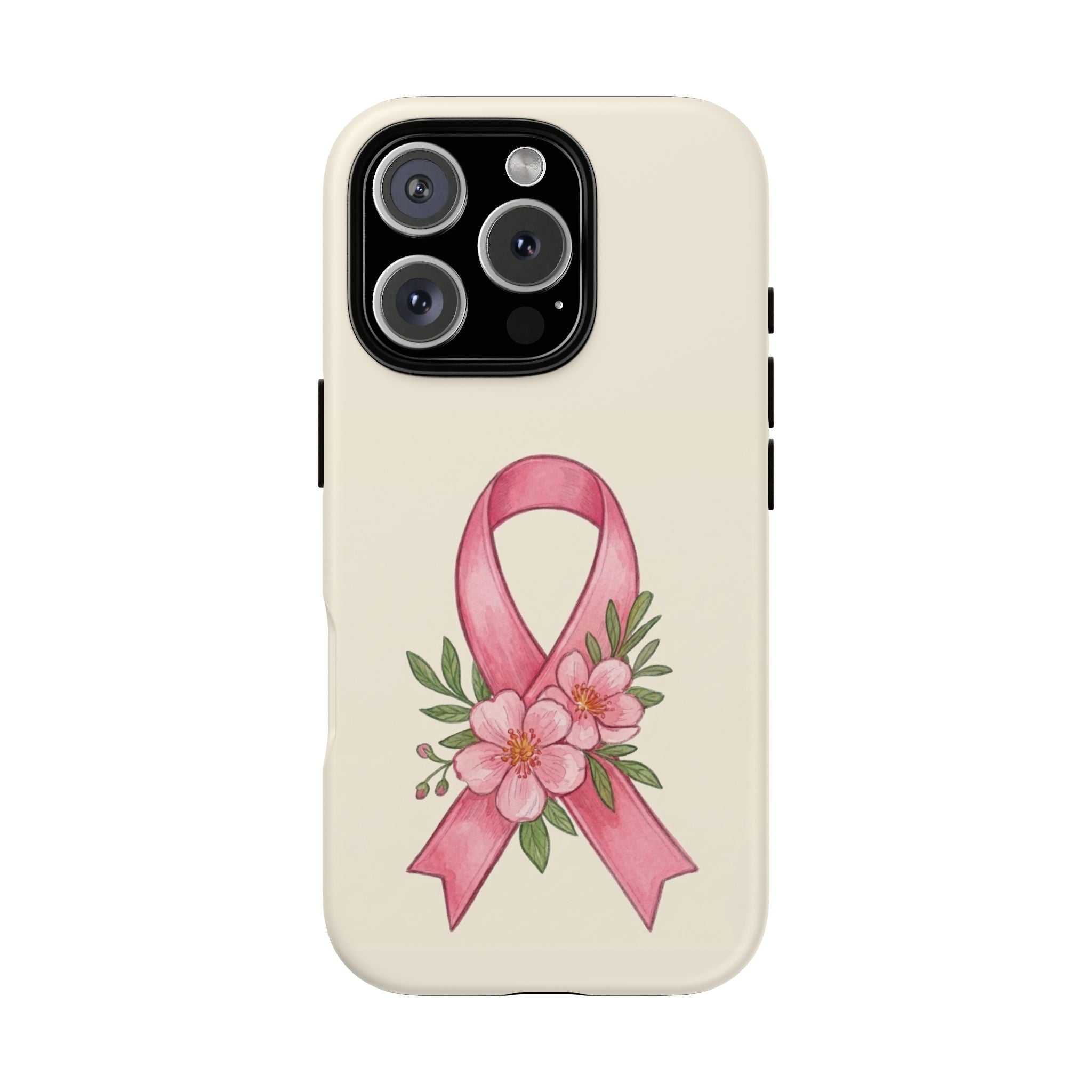 Floral Breast Cancer Awareness Case