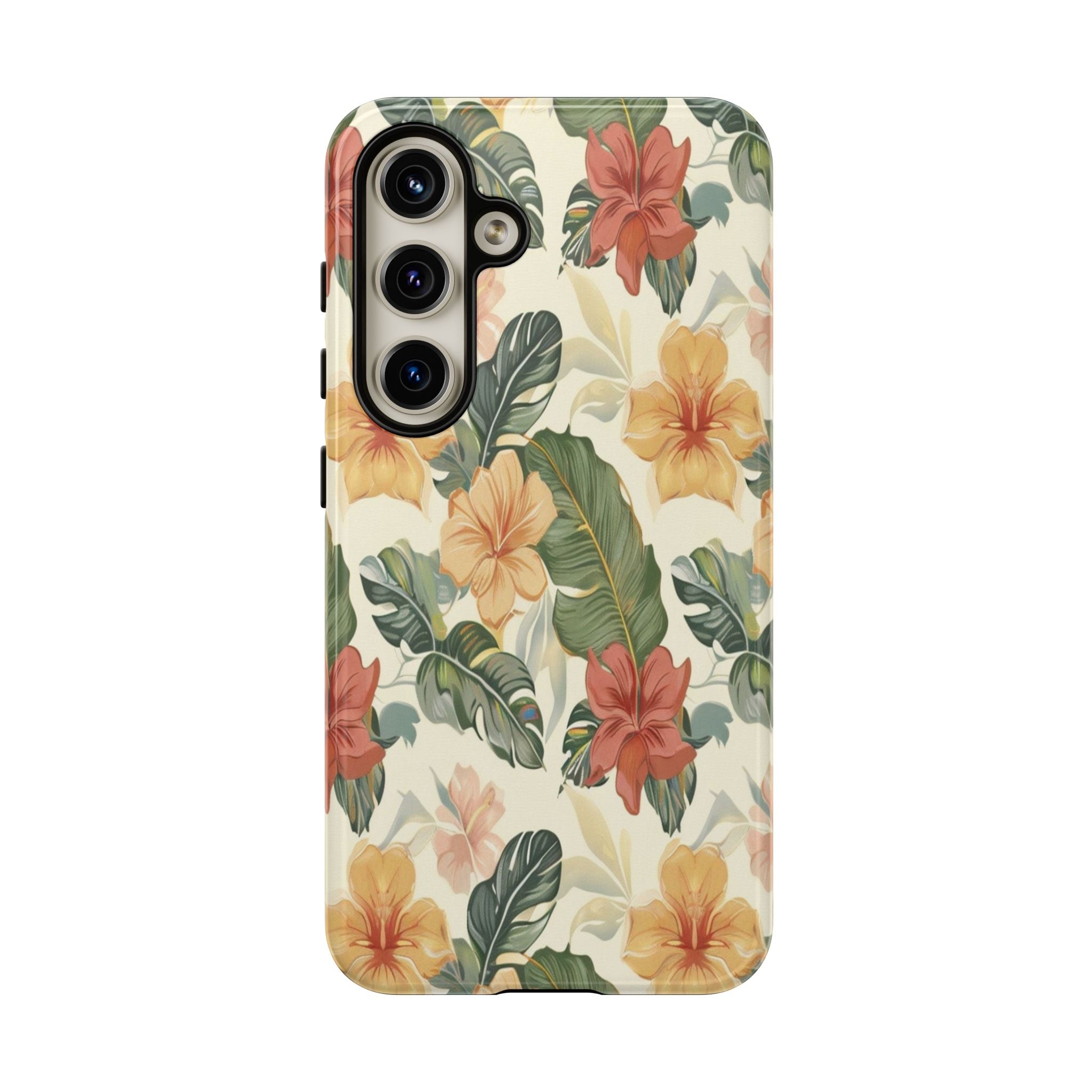 Vintage Tropical Floral Seamless Pattern