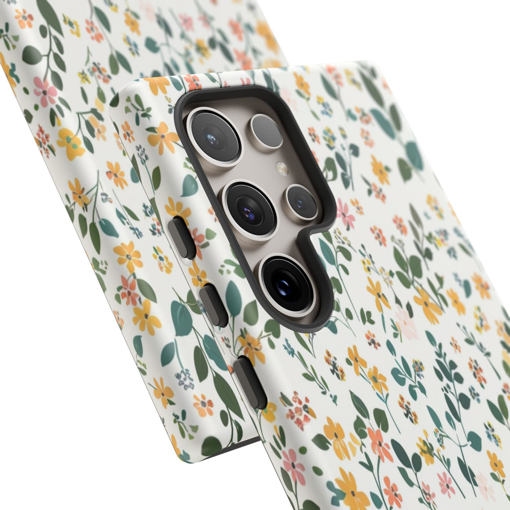Pastel Leaves and Flowers Case