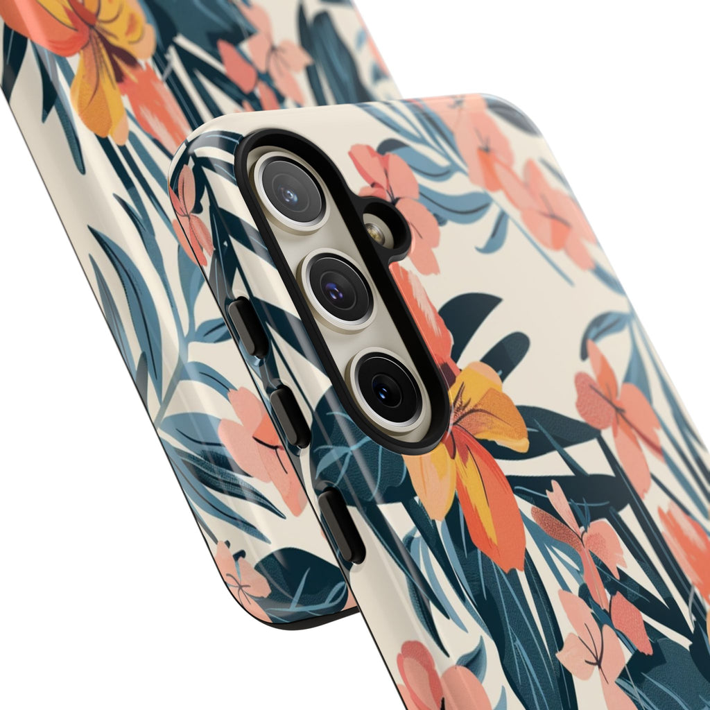 Tropical White and Blue Case