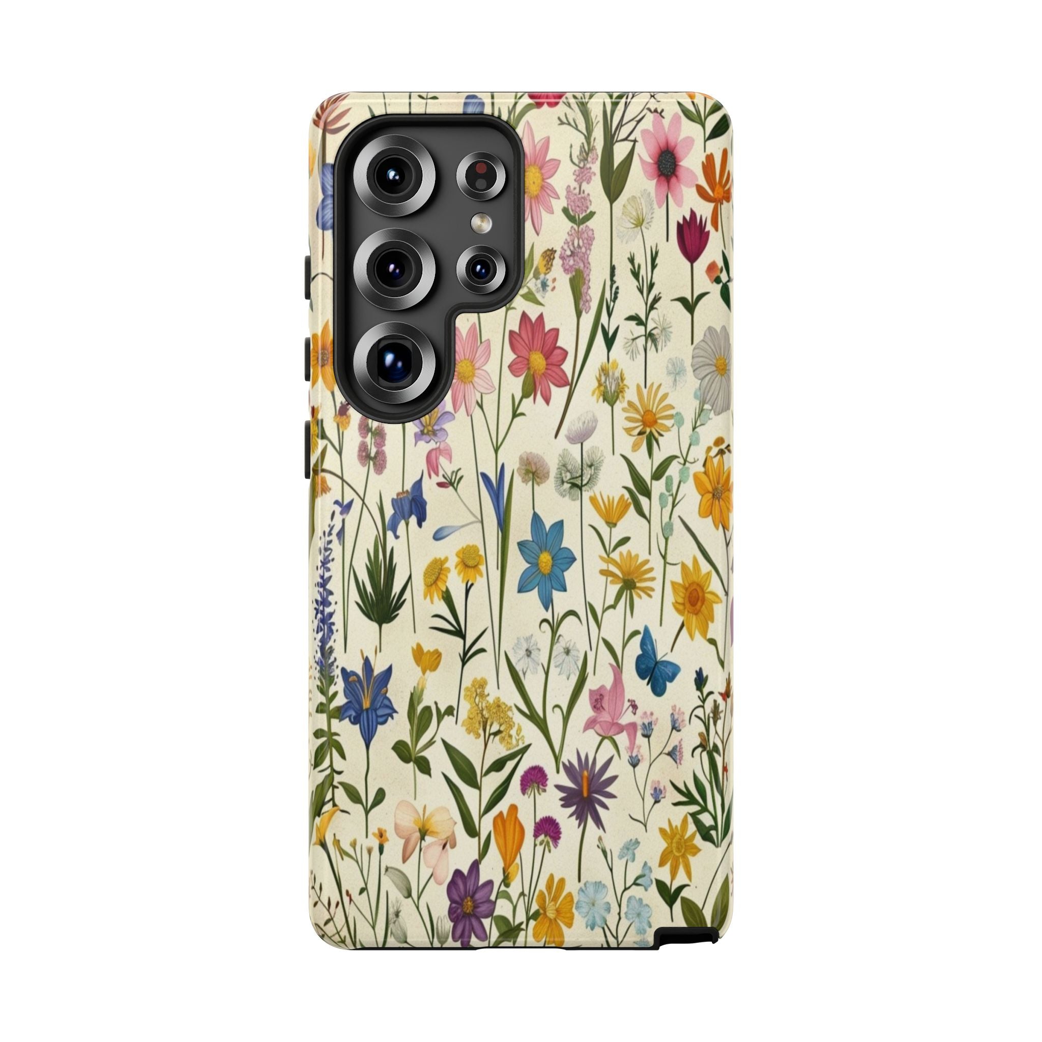 Vibrant Botanical Wildflower Pattern